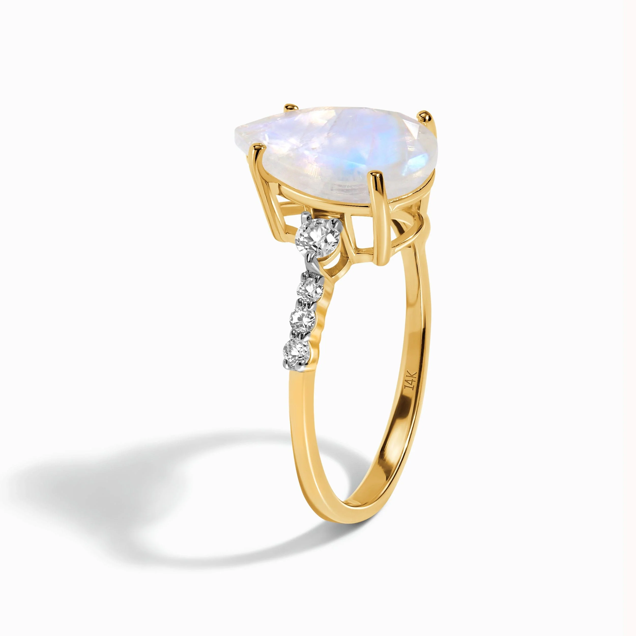 Moonstone Diamond Ring - Queen Of Lustre - Image 20