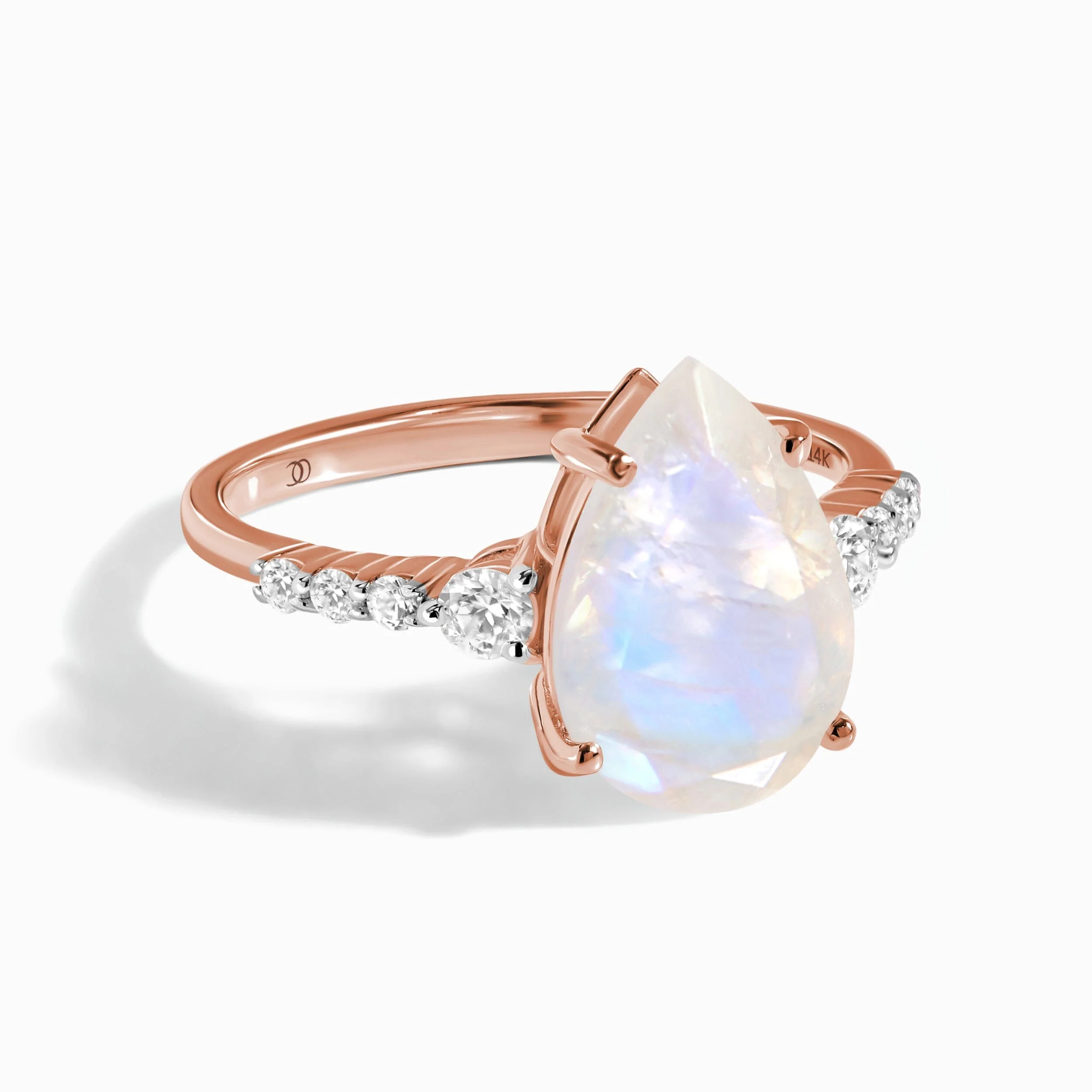 Moonstone Diamond Ring - Queen Of Lustre - Image 3