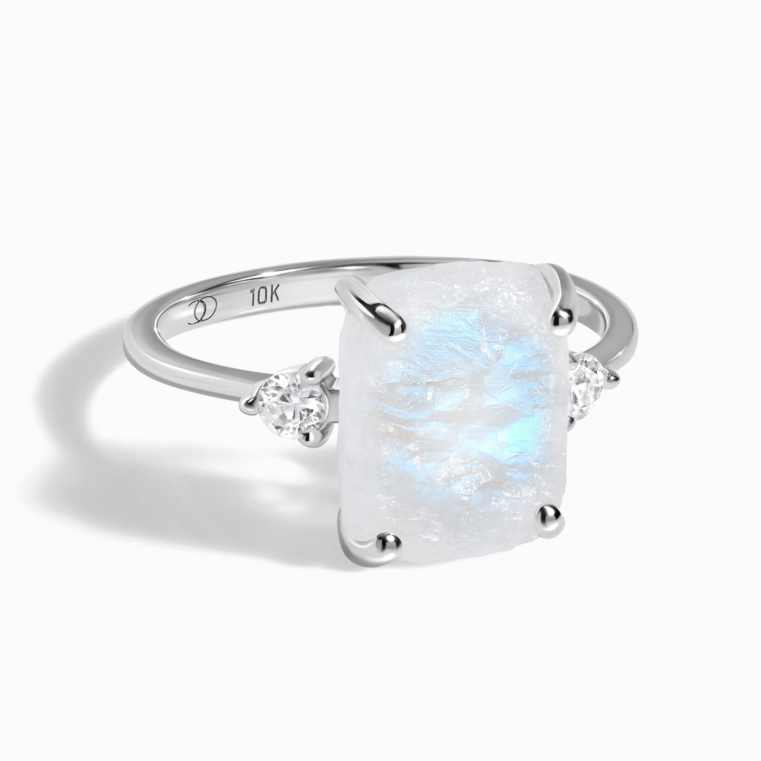 Moonstone Diamond Ring - Raw Allure - Image 3