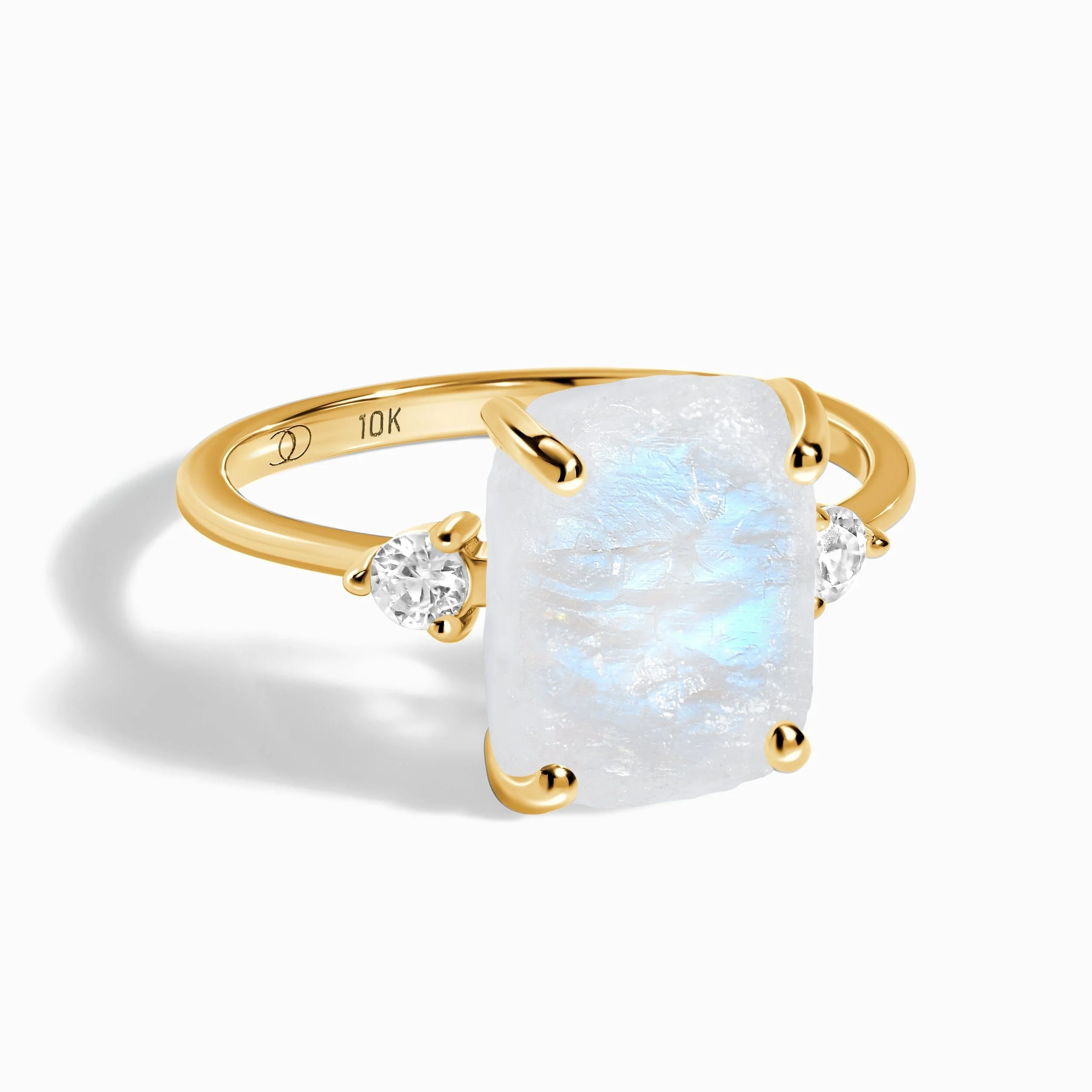 Moonstone Diamond Ring - Raw Allure - Image 5