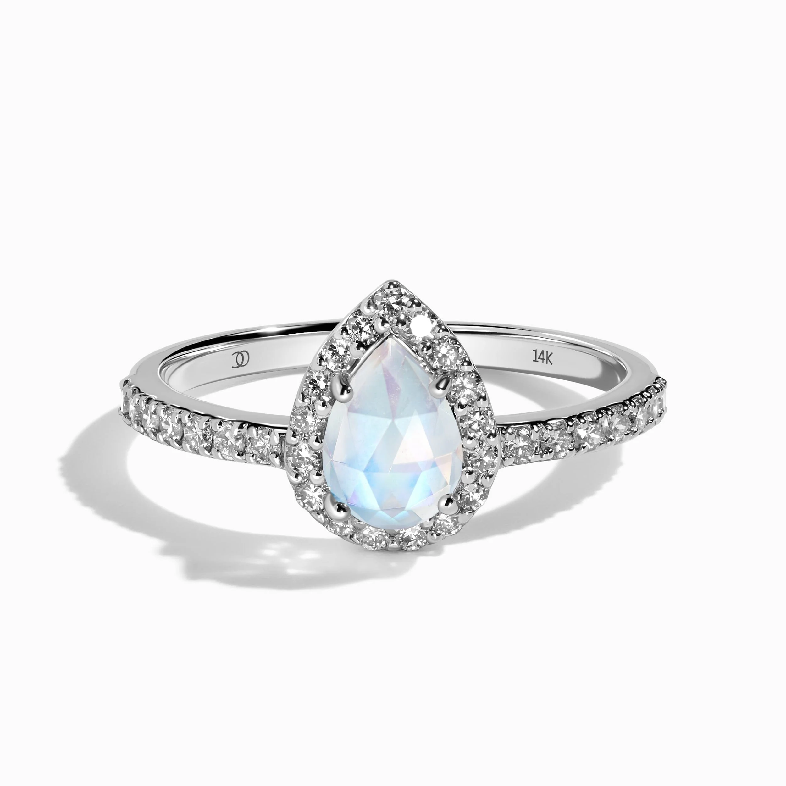 Moonstone Lab Diamond Ring - Tear of Joy - Image 3