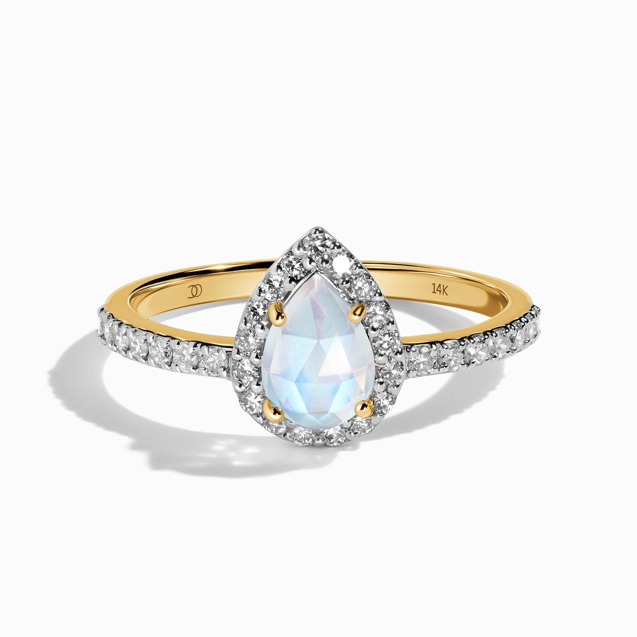 Moonstone Lab Diamond Ring - Tear of Joy - Image 5