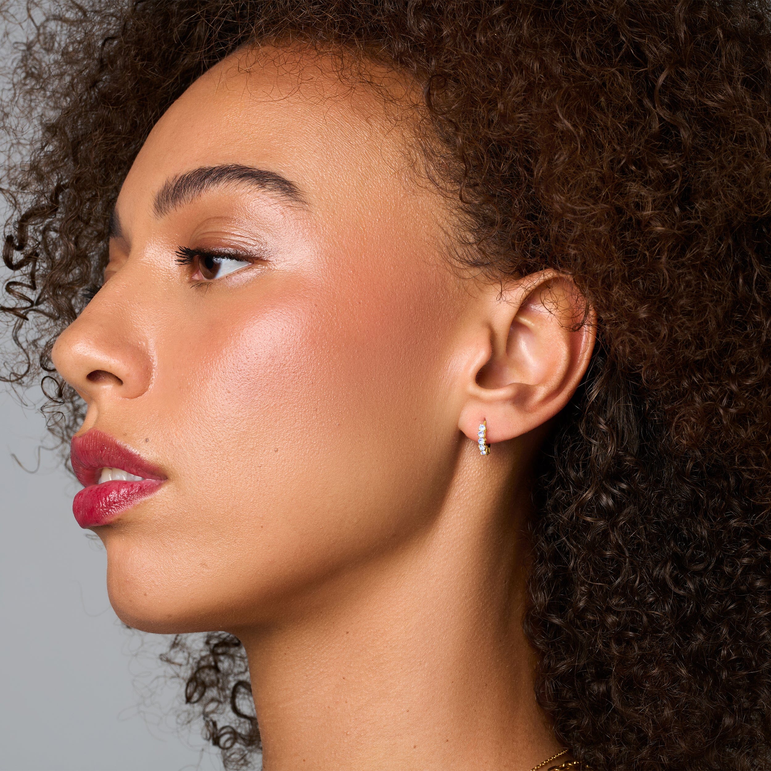 Moonstone Earrings - Bonny Hoops - Image 10