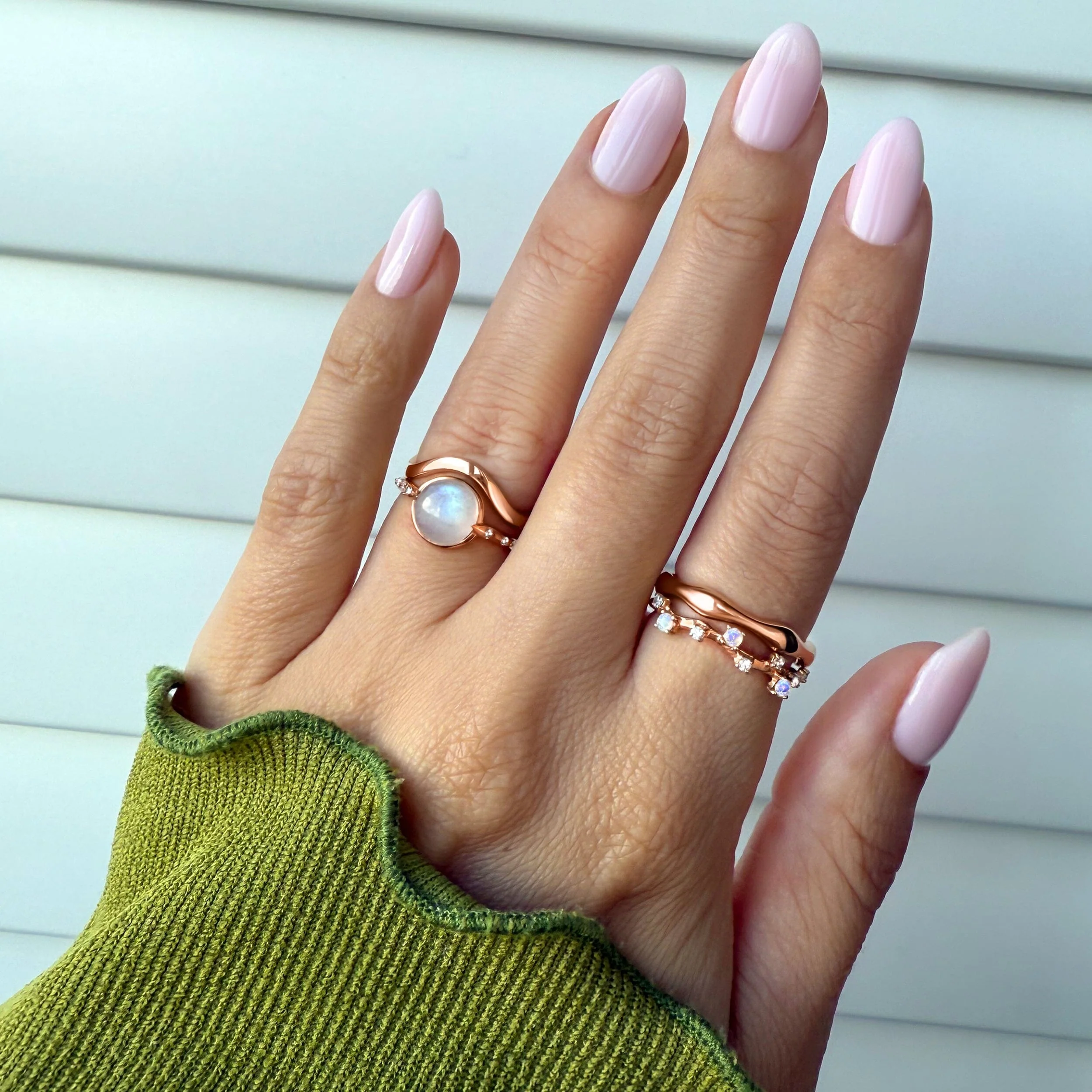 Moonstone Energy Ring - Intuition Engraved - Image 11
