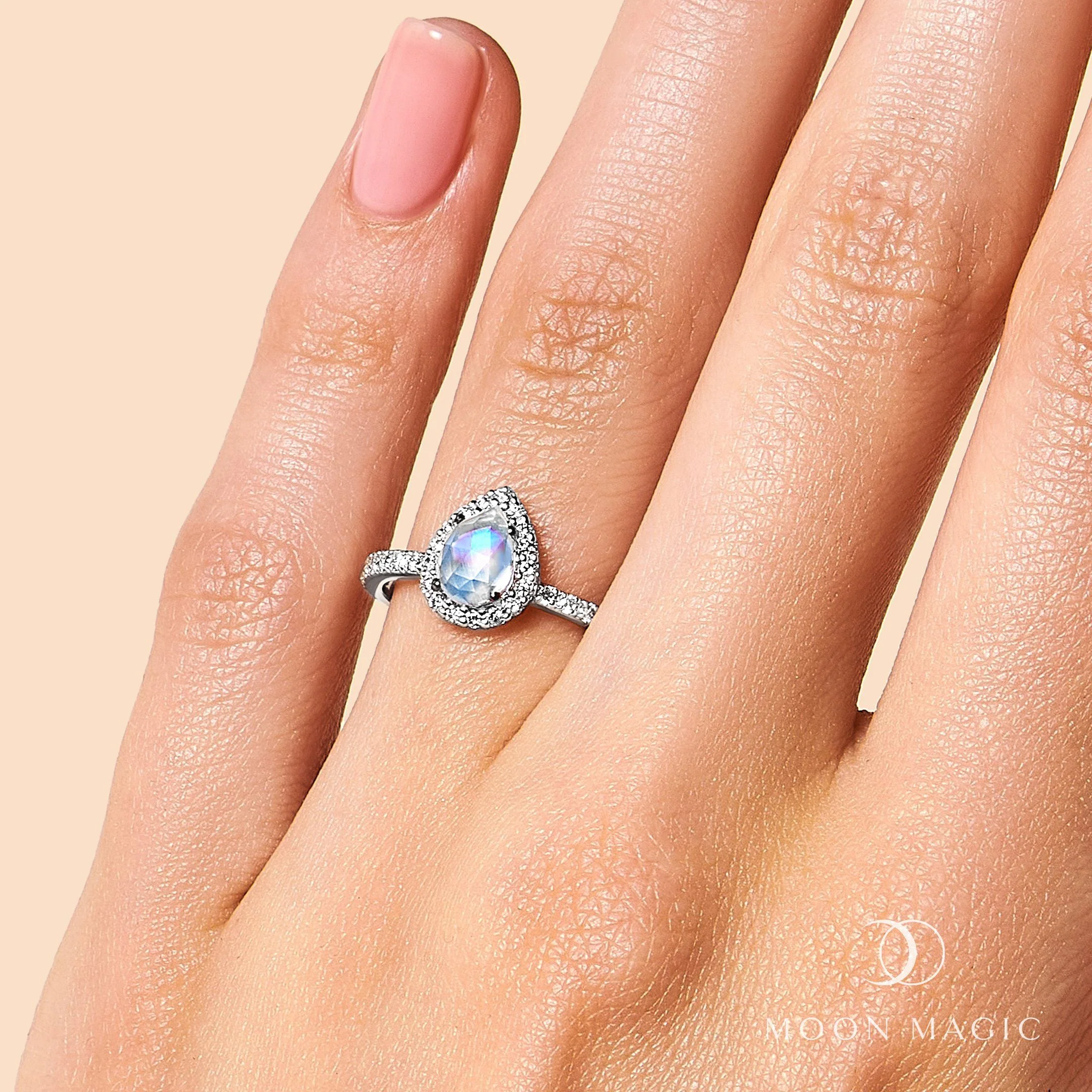 Moonstone Diamond Ring - Tear Of Joy - Image 4
