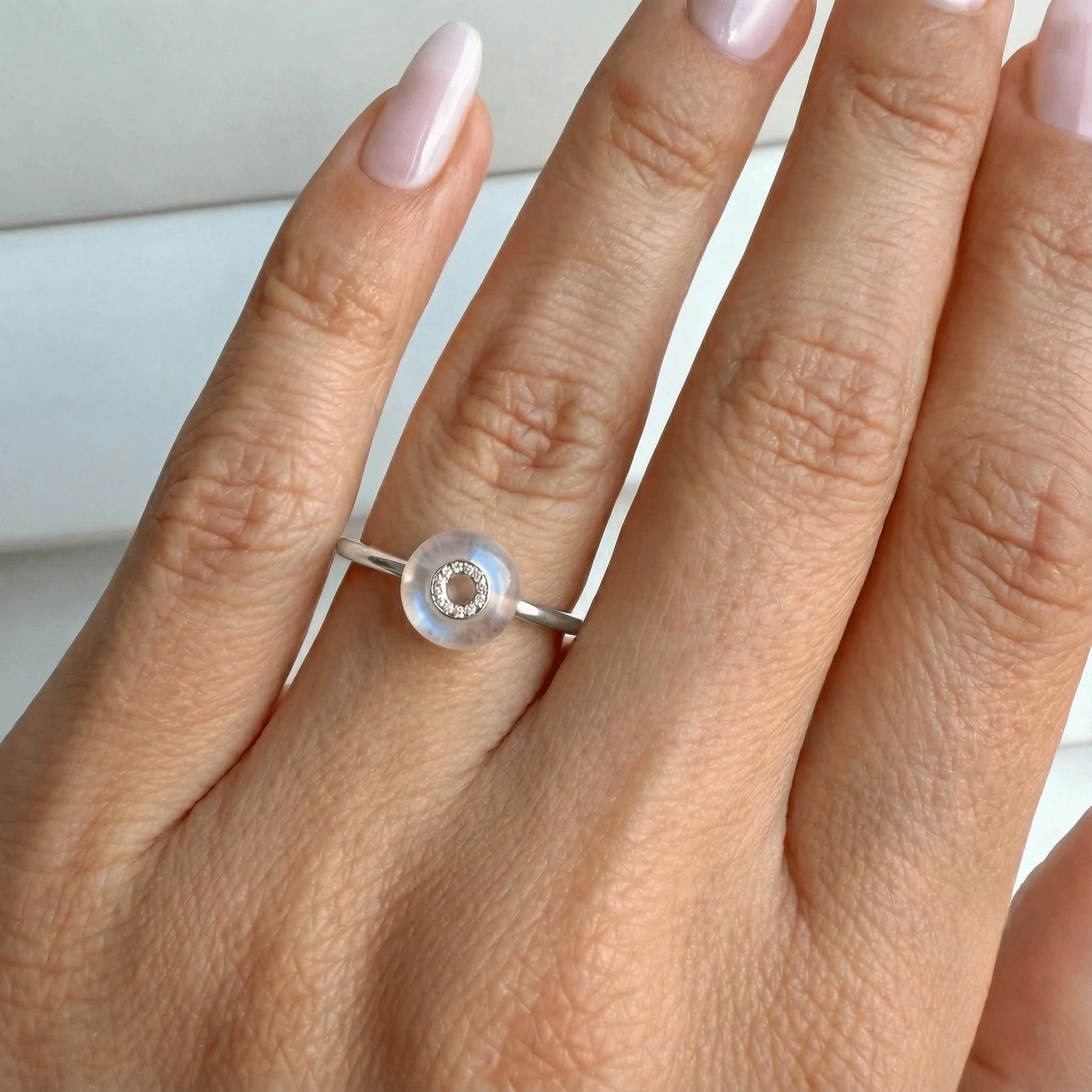 Moonstone Fidget Ring - Liora - Image 2