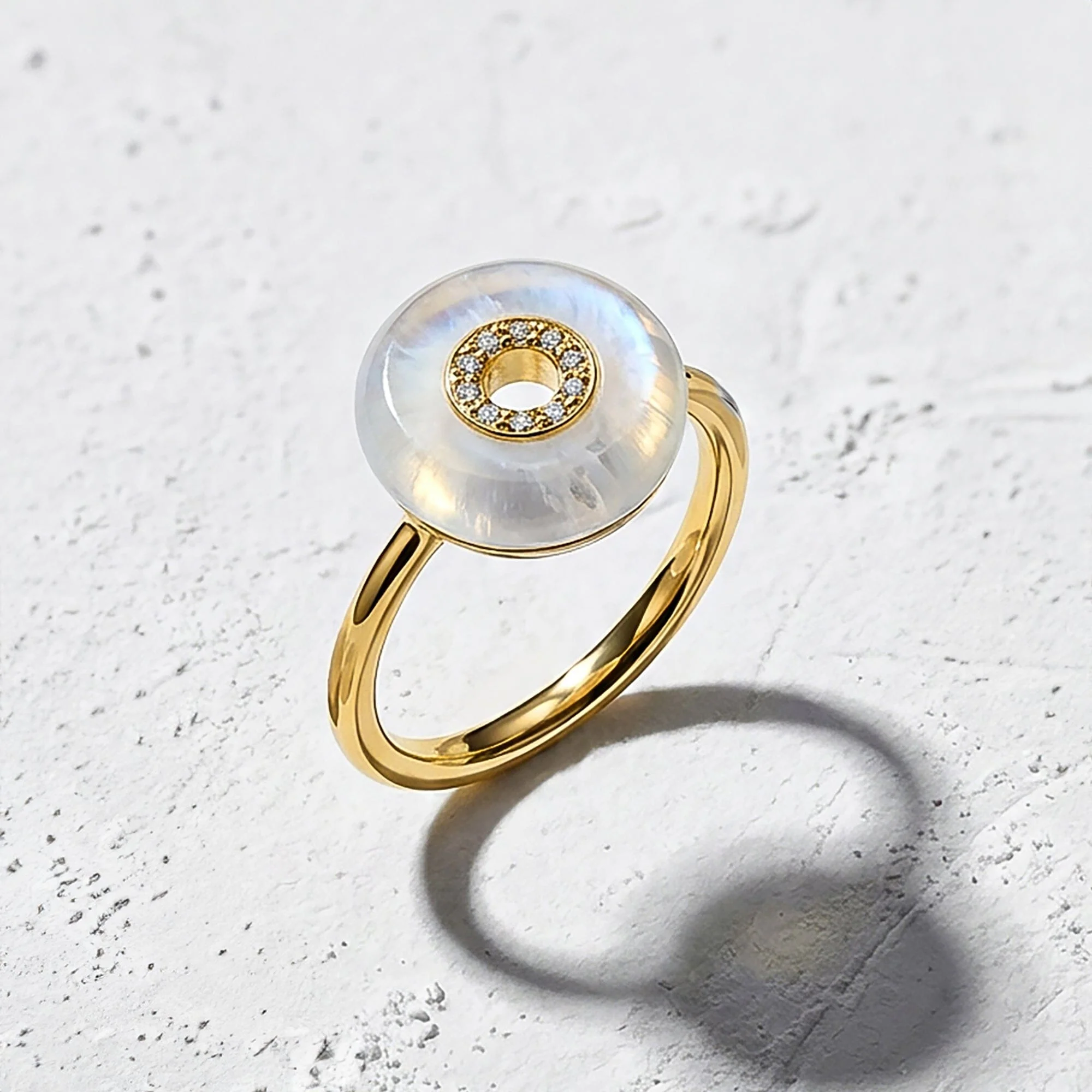Moonstone Fidget Ring - Liora - Image 5