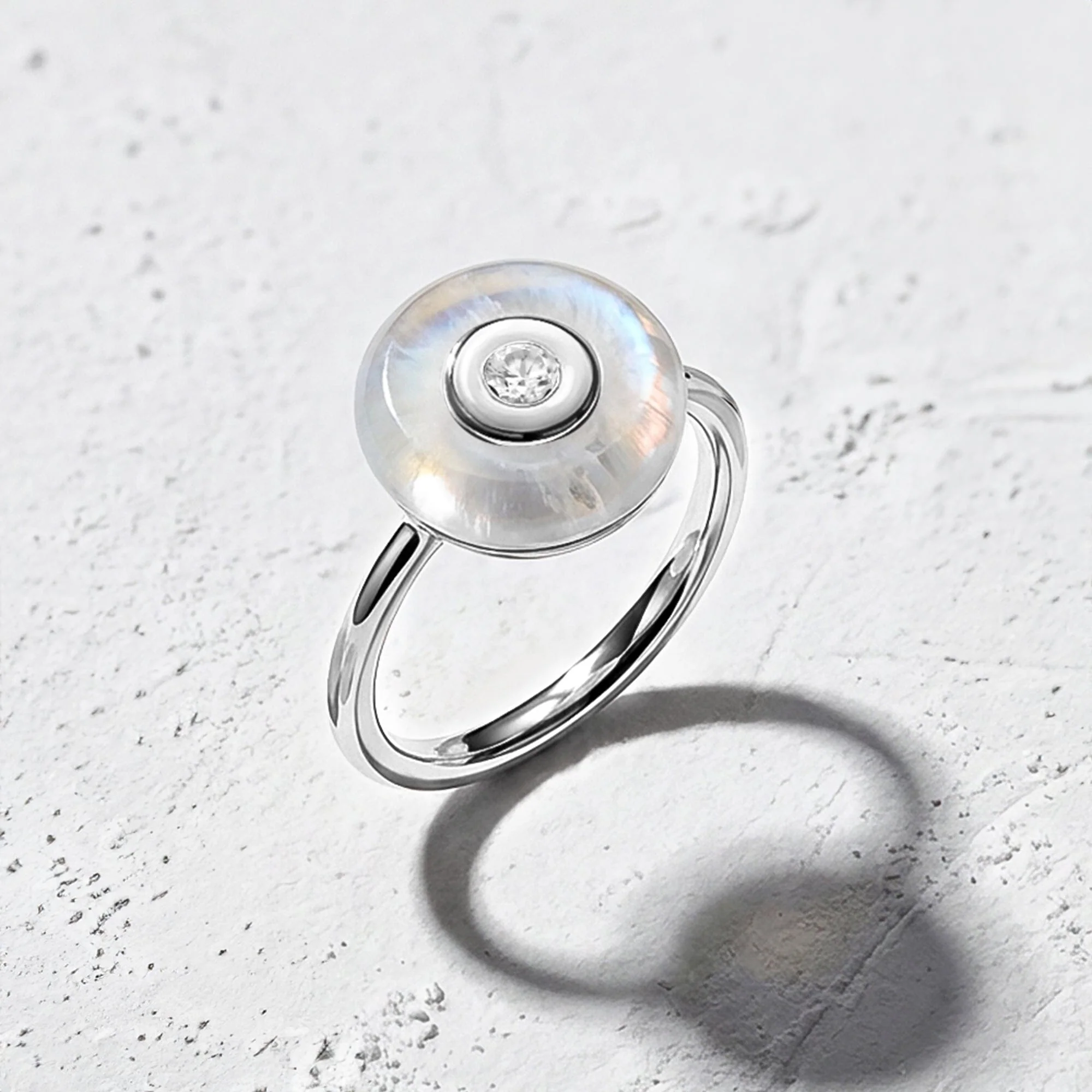 Moonstone Fidget Ring - Ora