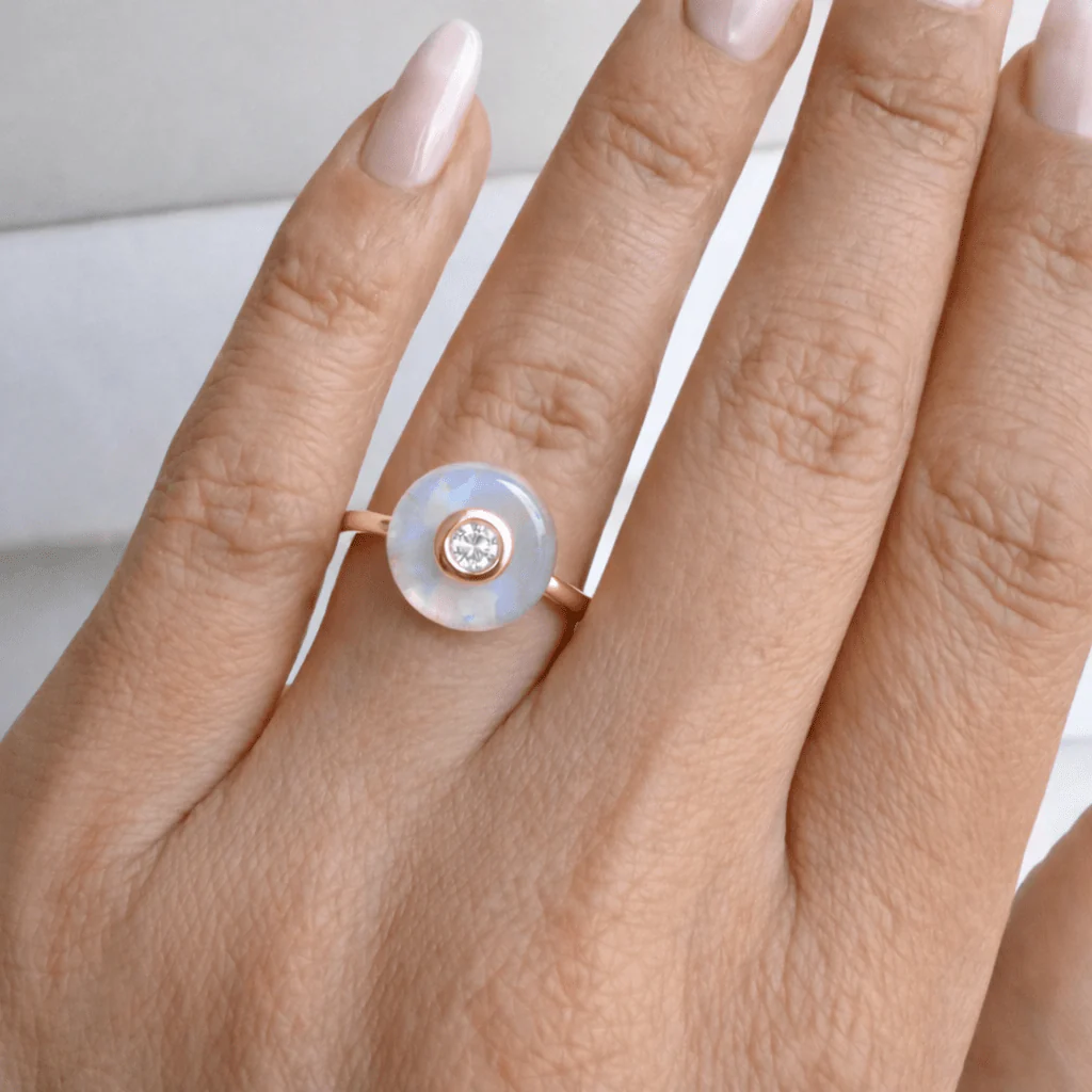 Moonstone Fidget Ring - Ora - Image 4