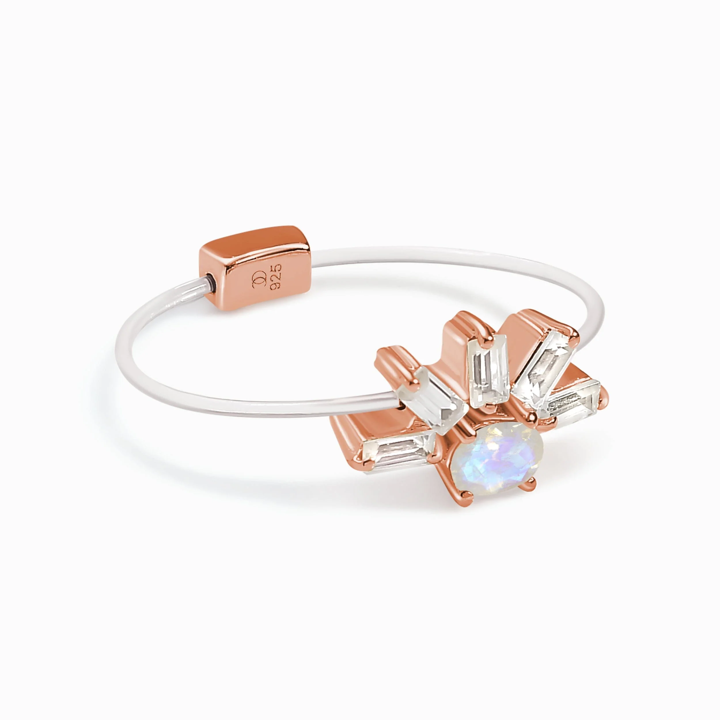 Moonstone Floating Ring - Light - Image 3
