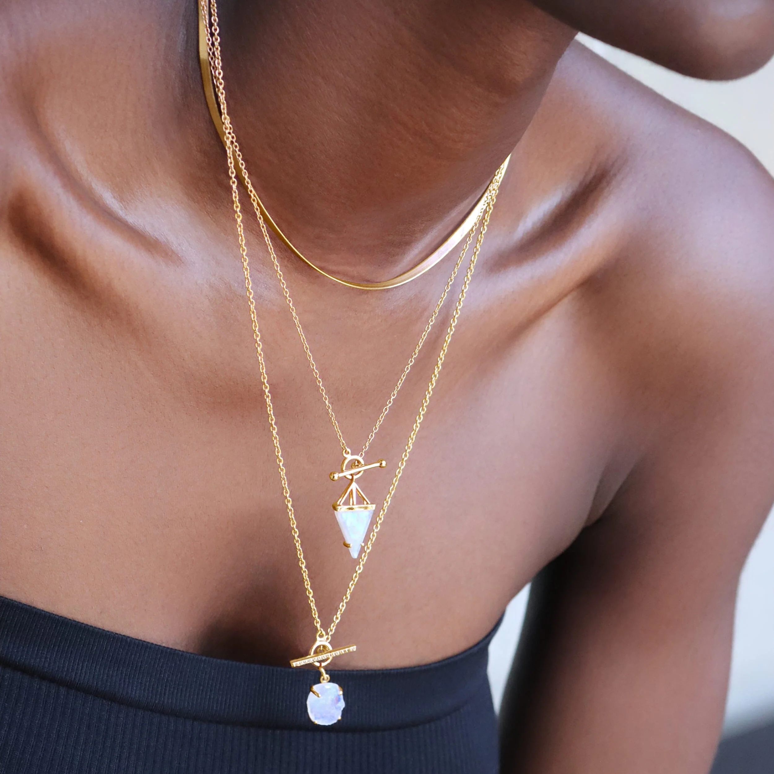 Raw Crystal Necklace - T-Lock - Image 22