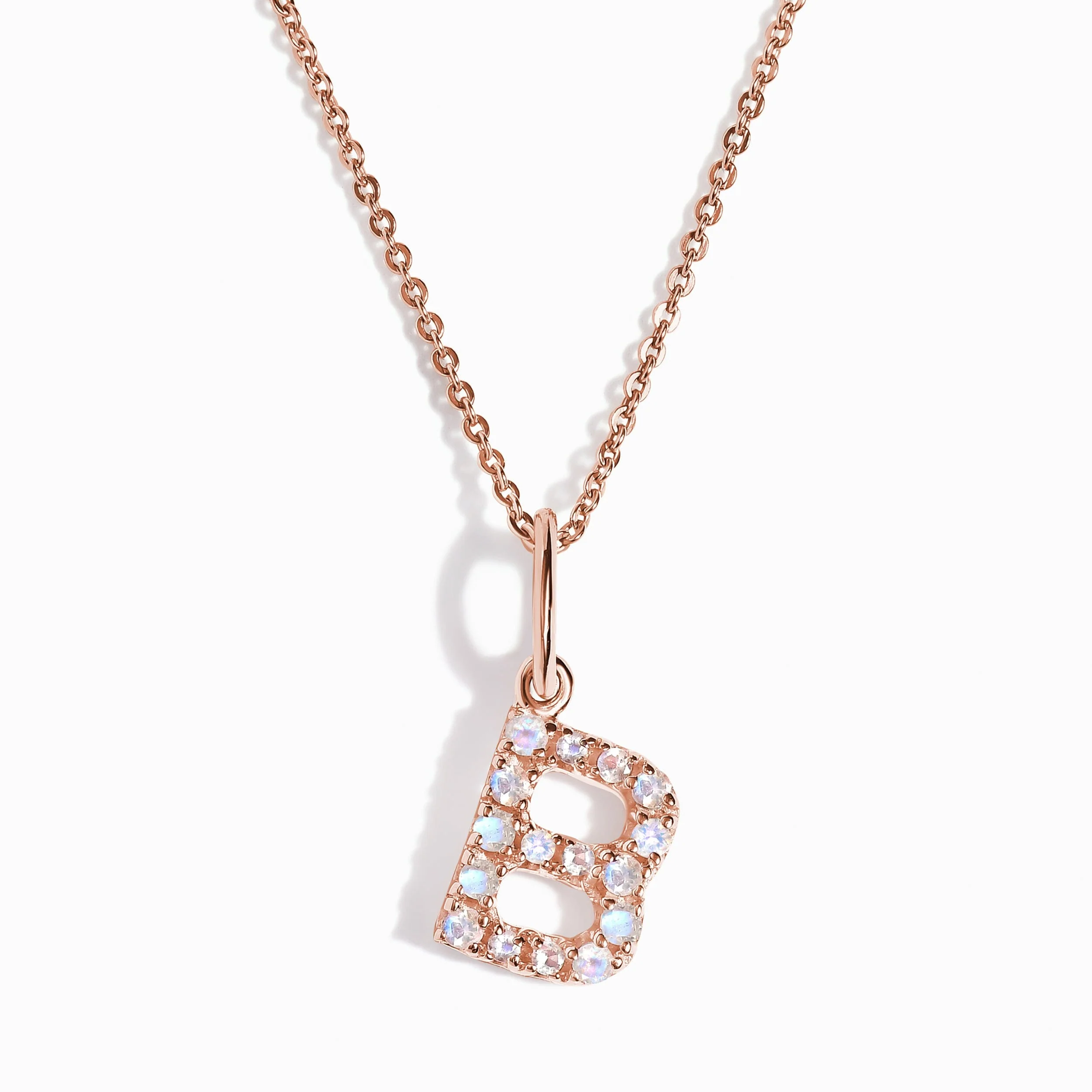 Moonstone Necklace - Alphabet - Image 3