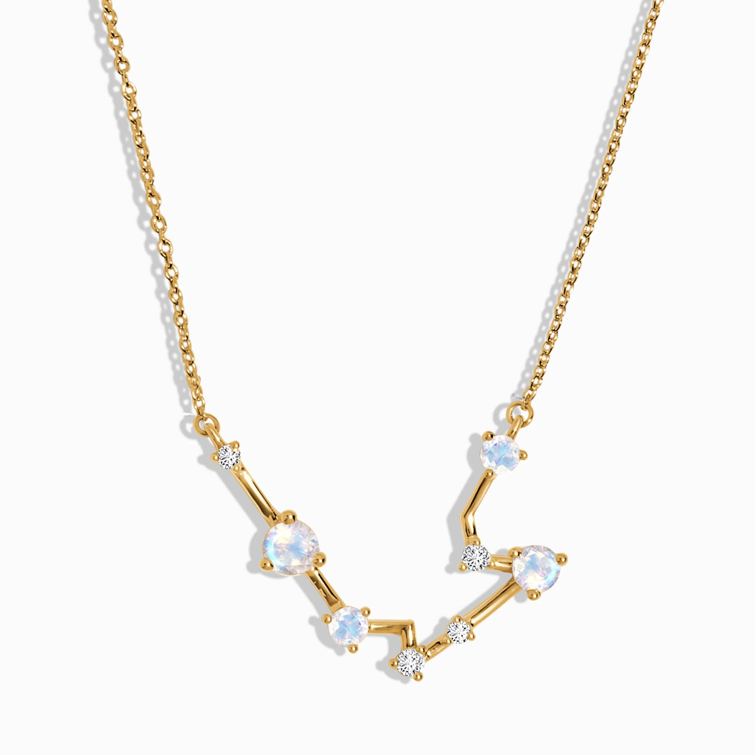 Moonstone Necklace - Aquarius Zodiac Constellation - Image 5