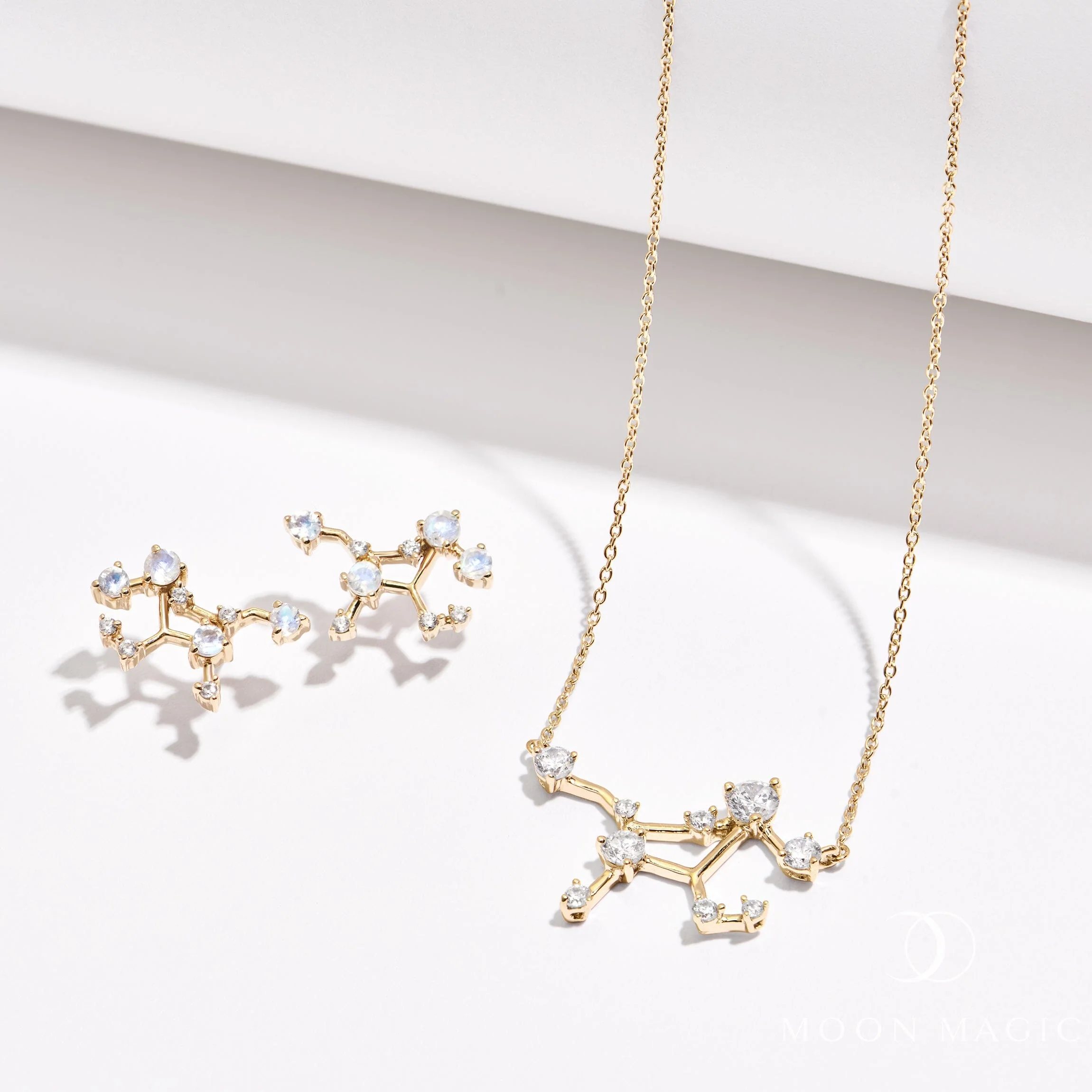 Moonstone Necklace - Aries Zodiac Constellation - Image 23