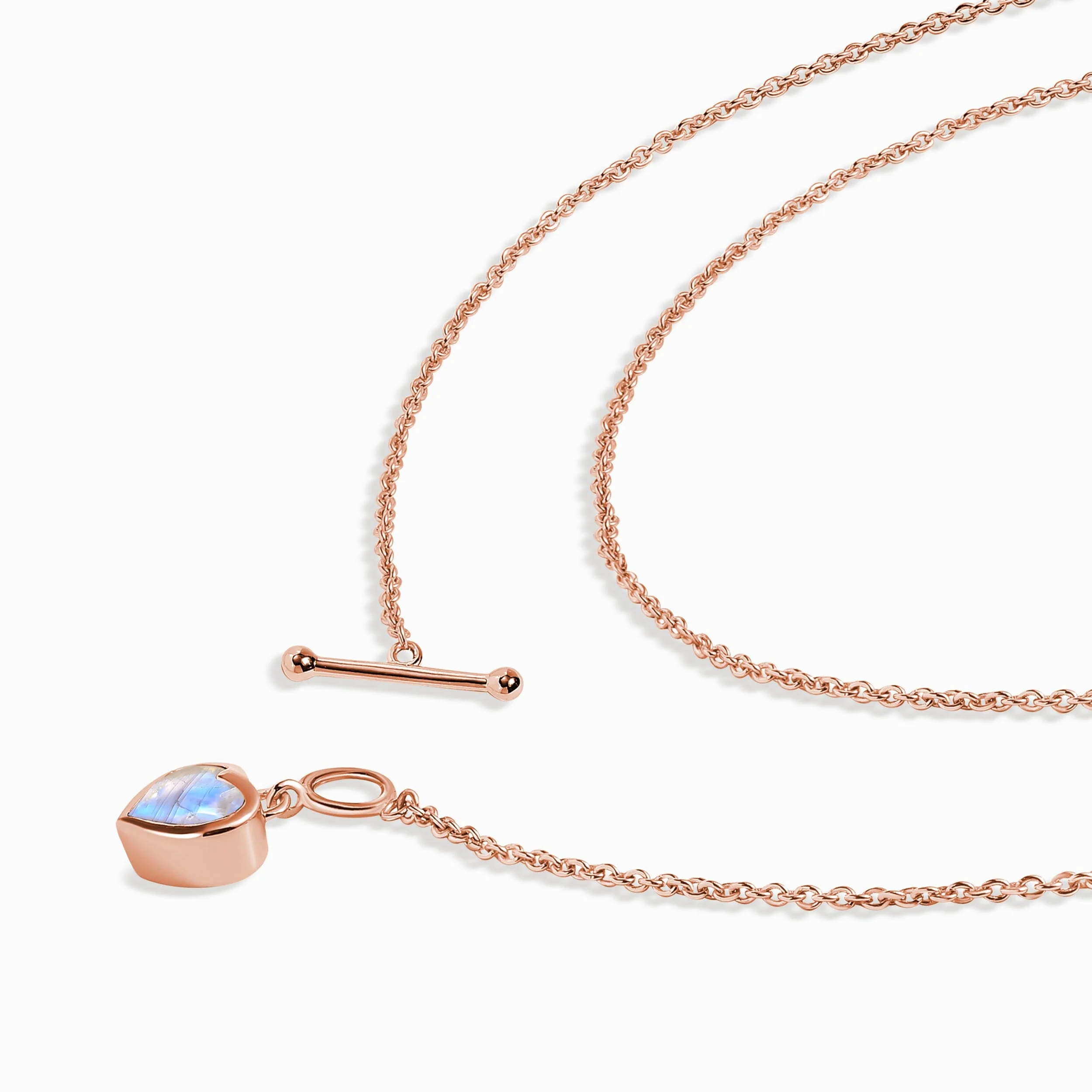 Moonstone Necklace - Big Love T-Lock - Image 11