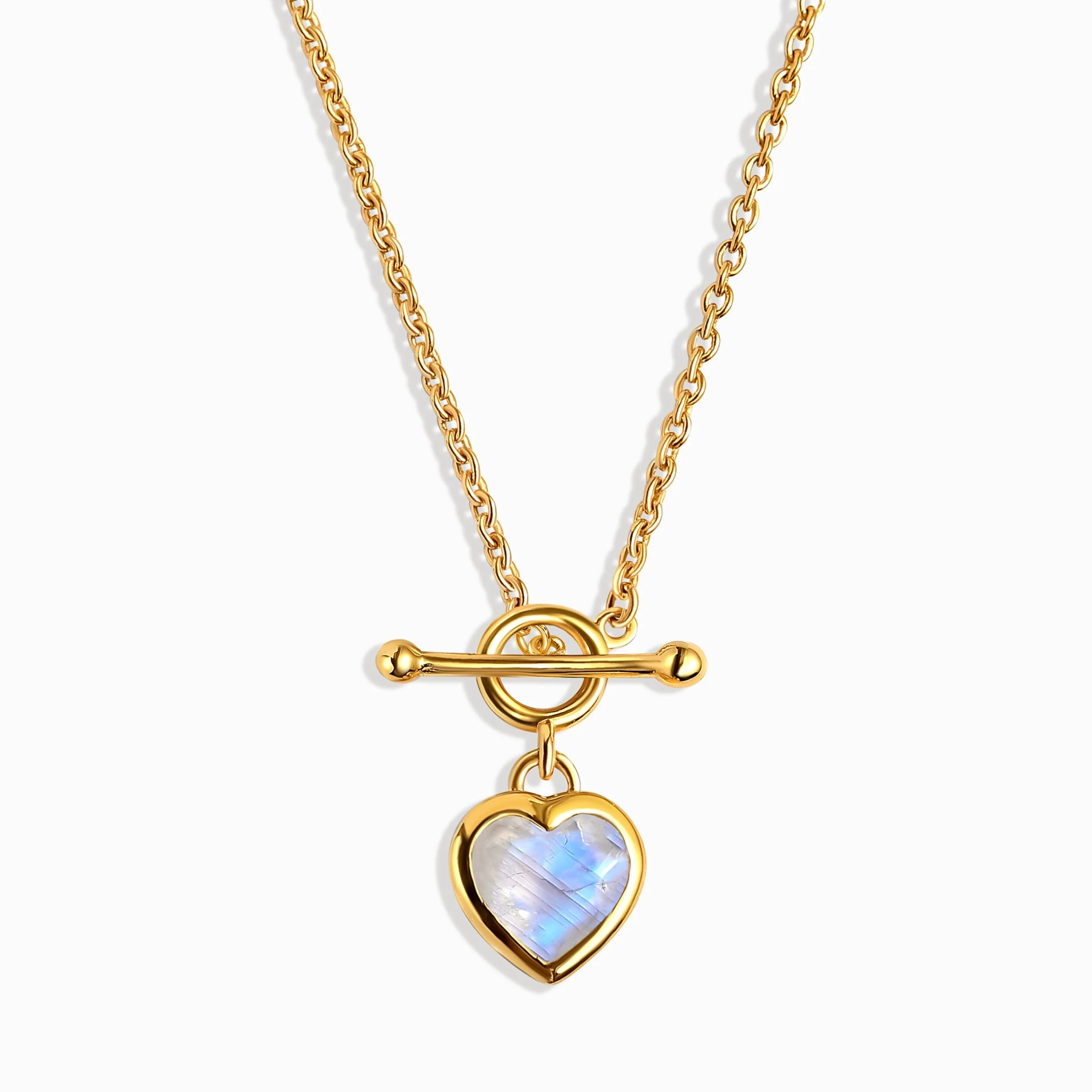 Moonstone Necklace - Big Love T-Lock - Image 5