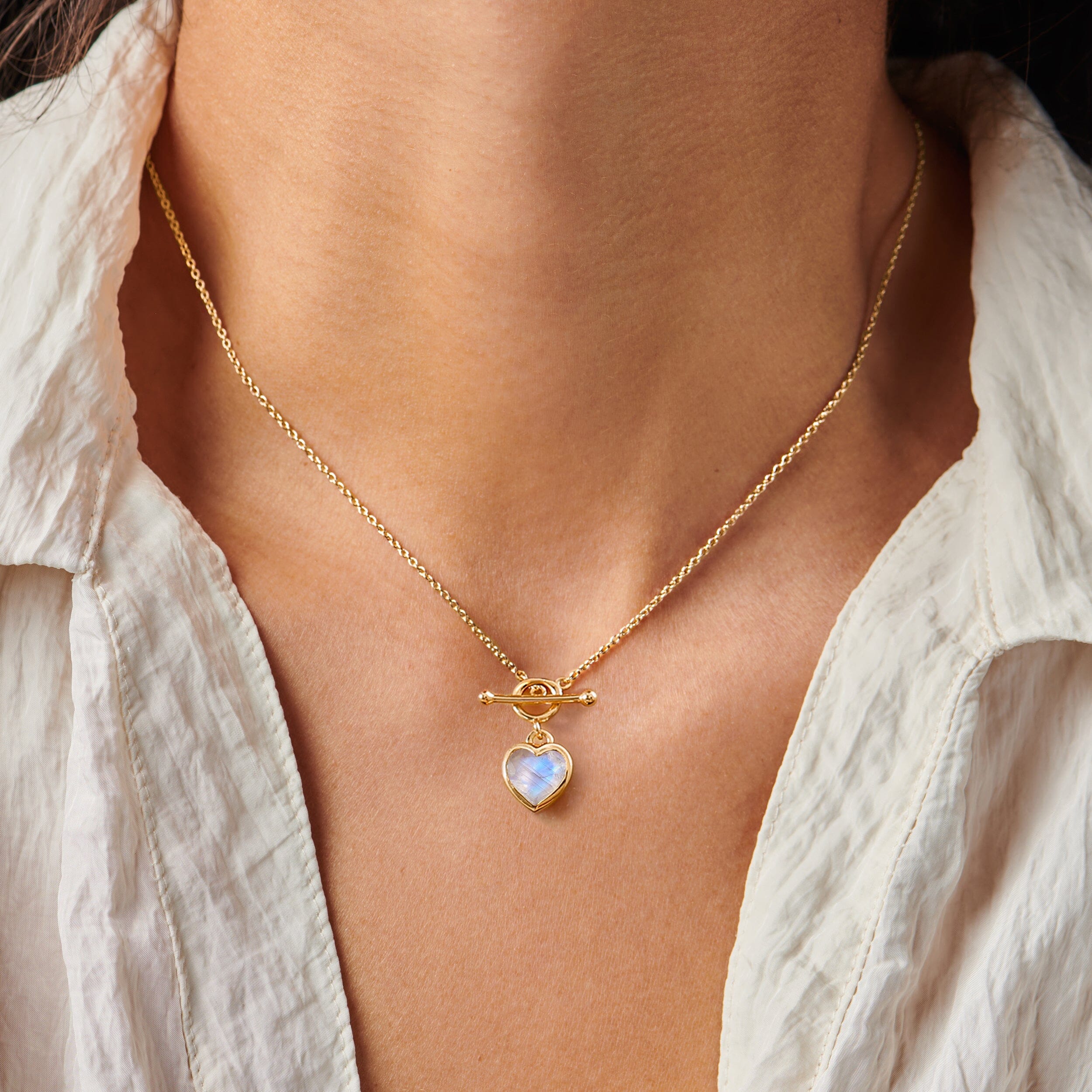 Moonstone Necklace - Big Love T-Lock - Image 6