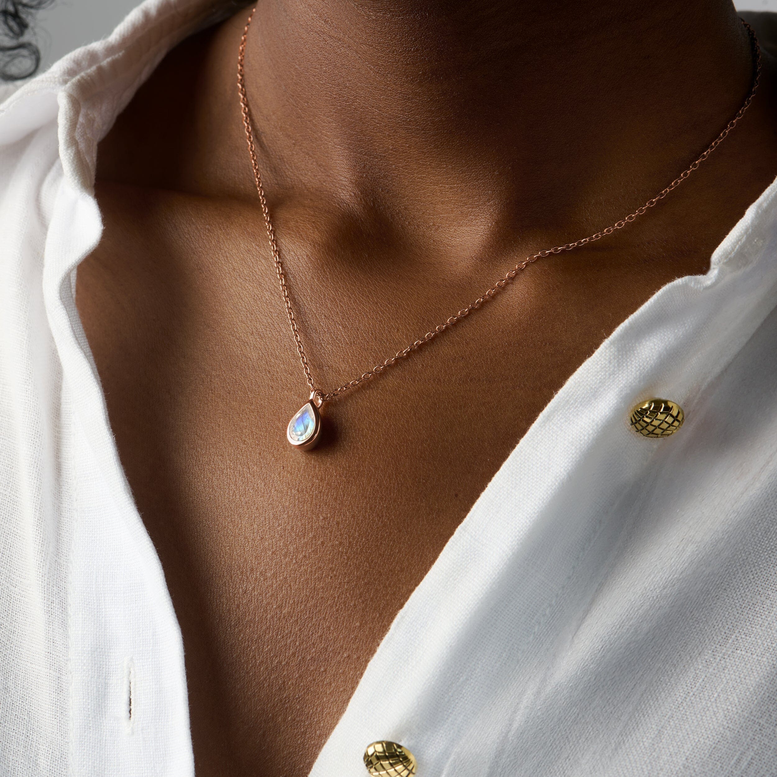 Moonstone Necklace - Hidden Heart - Image 14