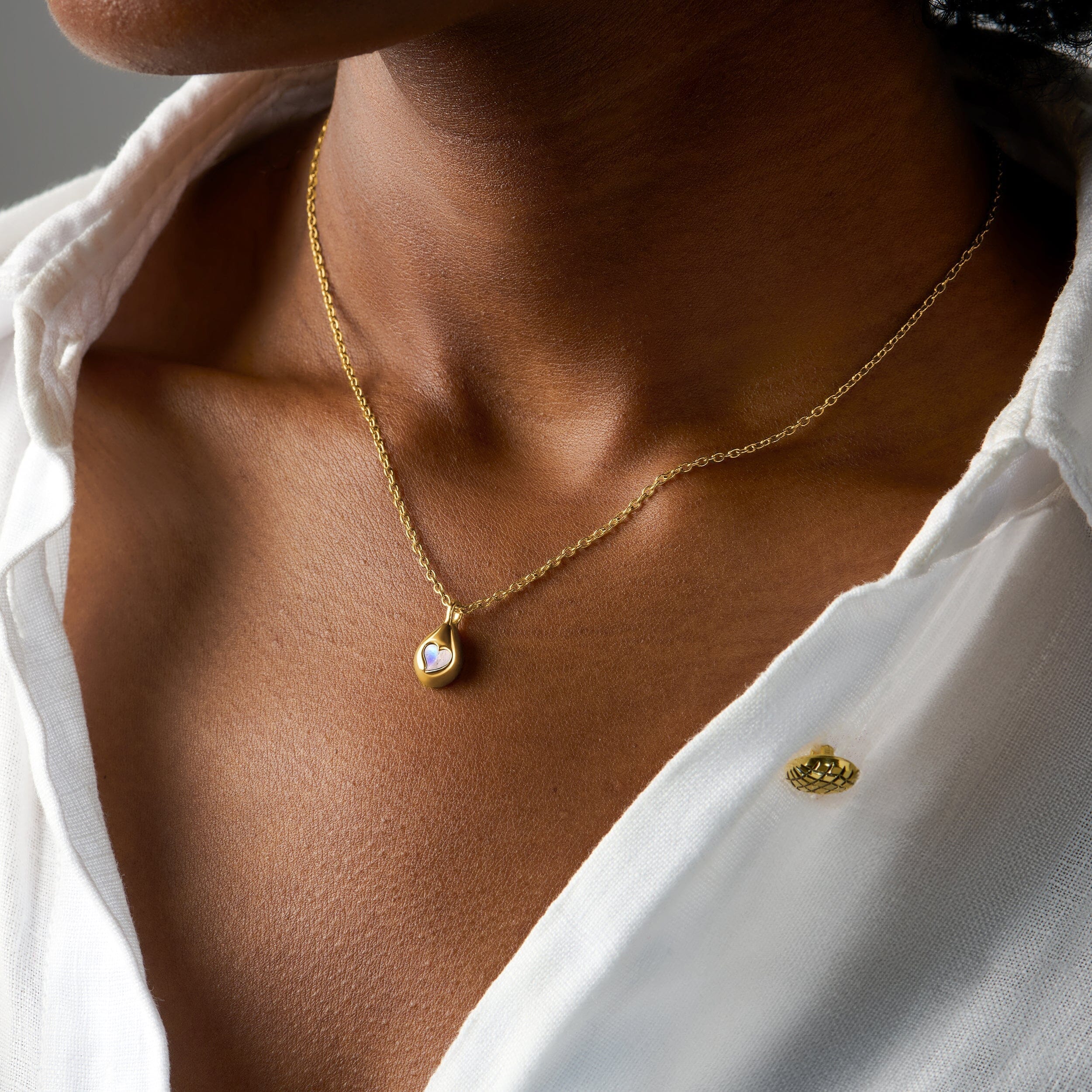 Moonstone Necklace - Hidden Heart - Image 15