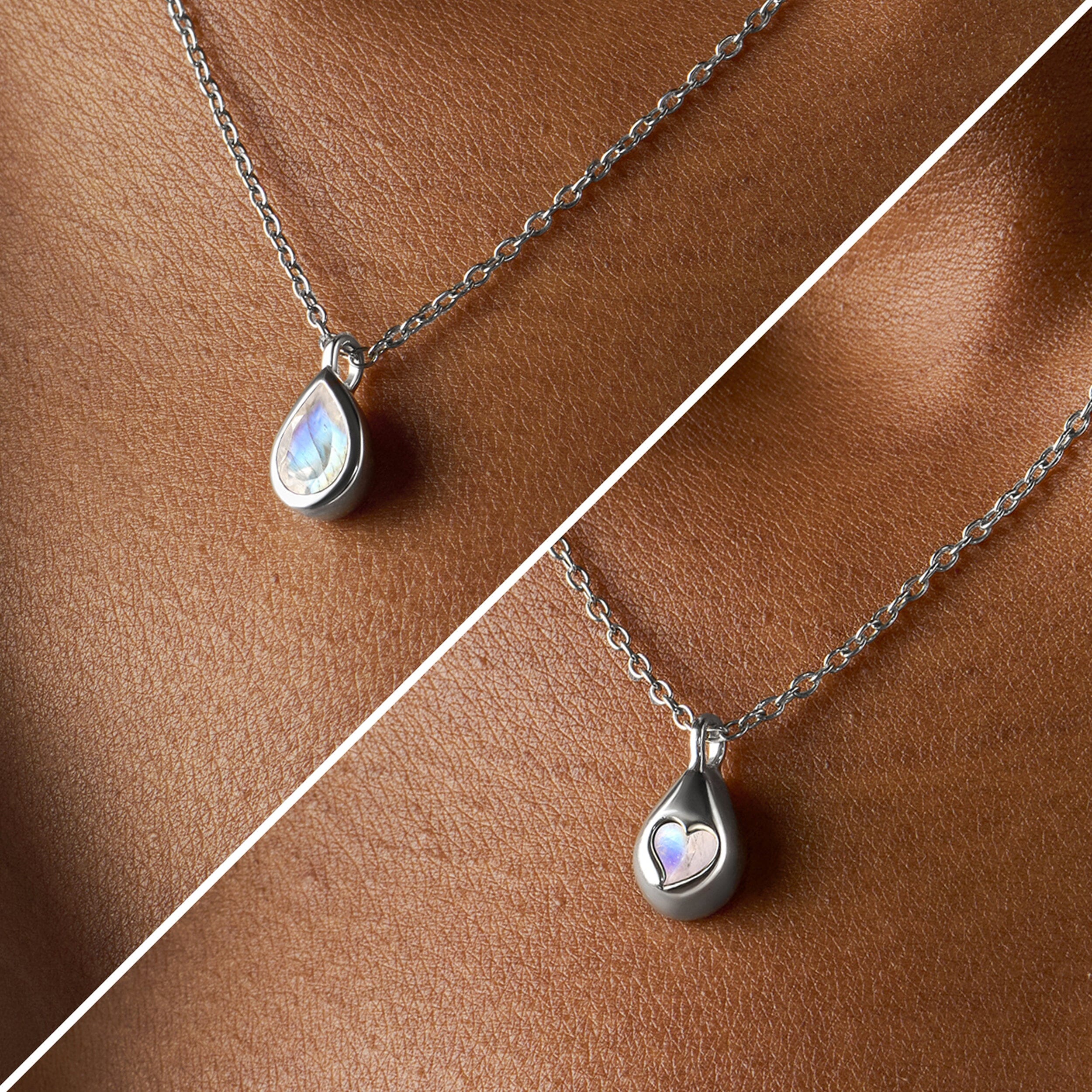 Moonstone Necklace - Hidden Heart - Image 8