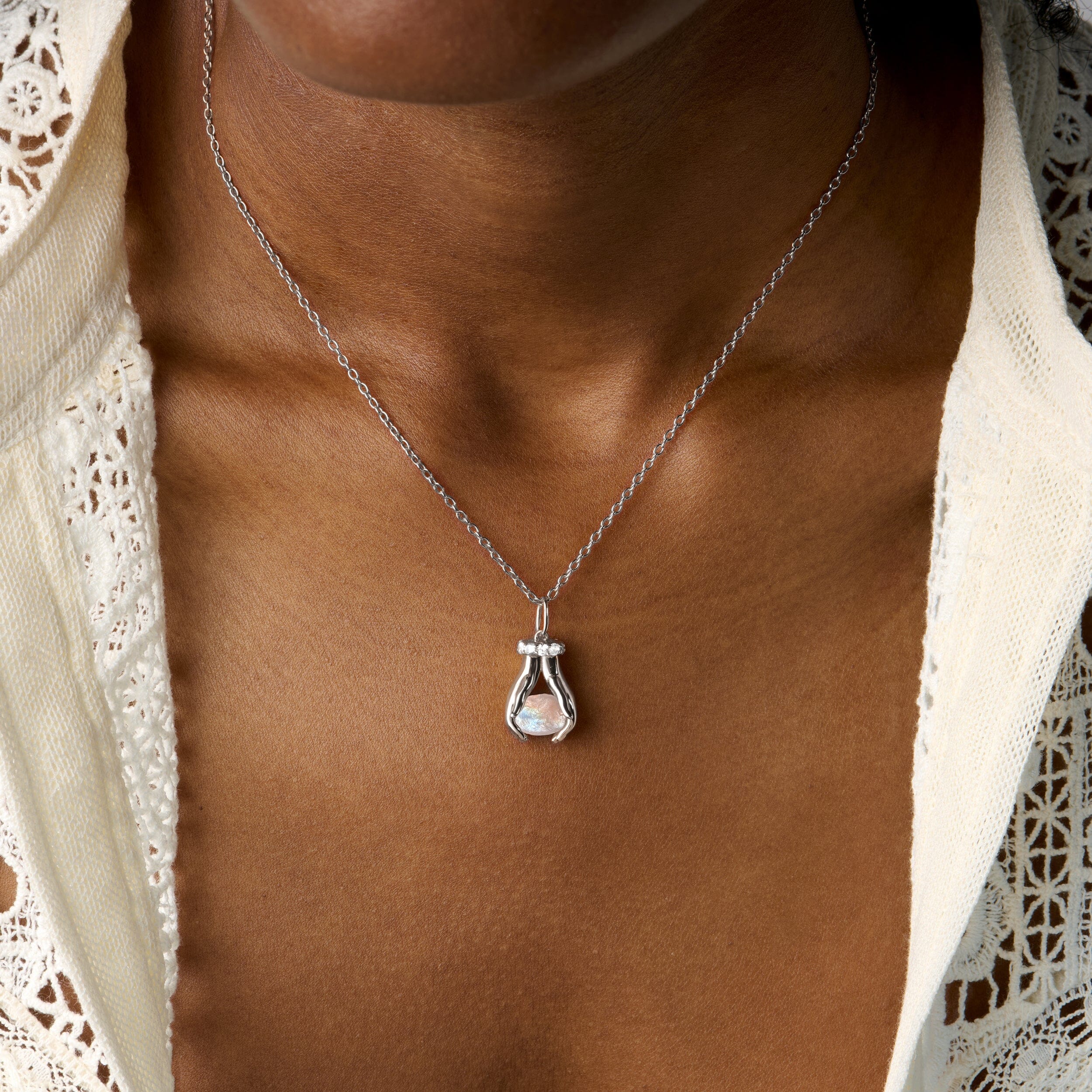 Moonstone Necklace - Hold The Energy - Intuition - Image 2