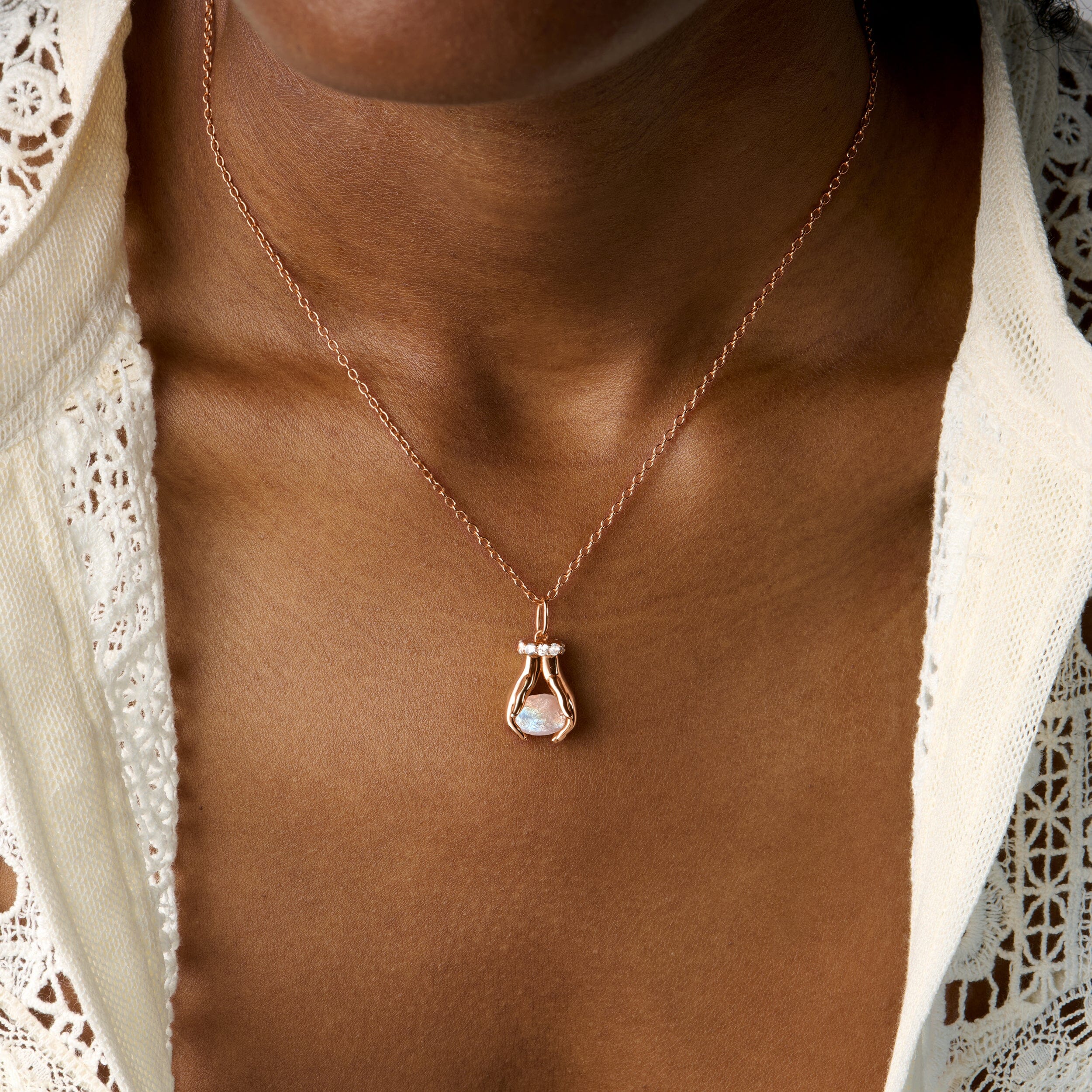 Moonstone Necklace - Hold The Energy - Intuition - Image 5