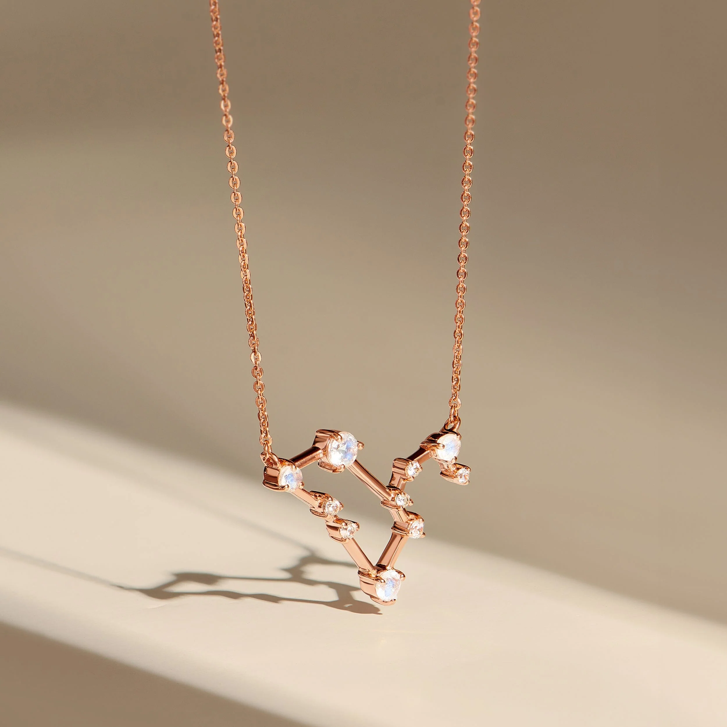 Moonstone Necklace - Leo Zodiac Constellation - Image 17