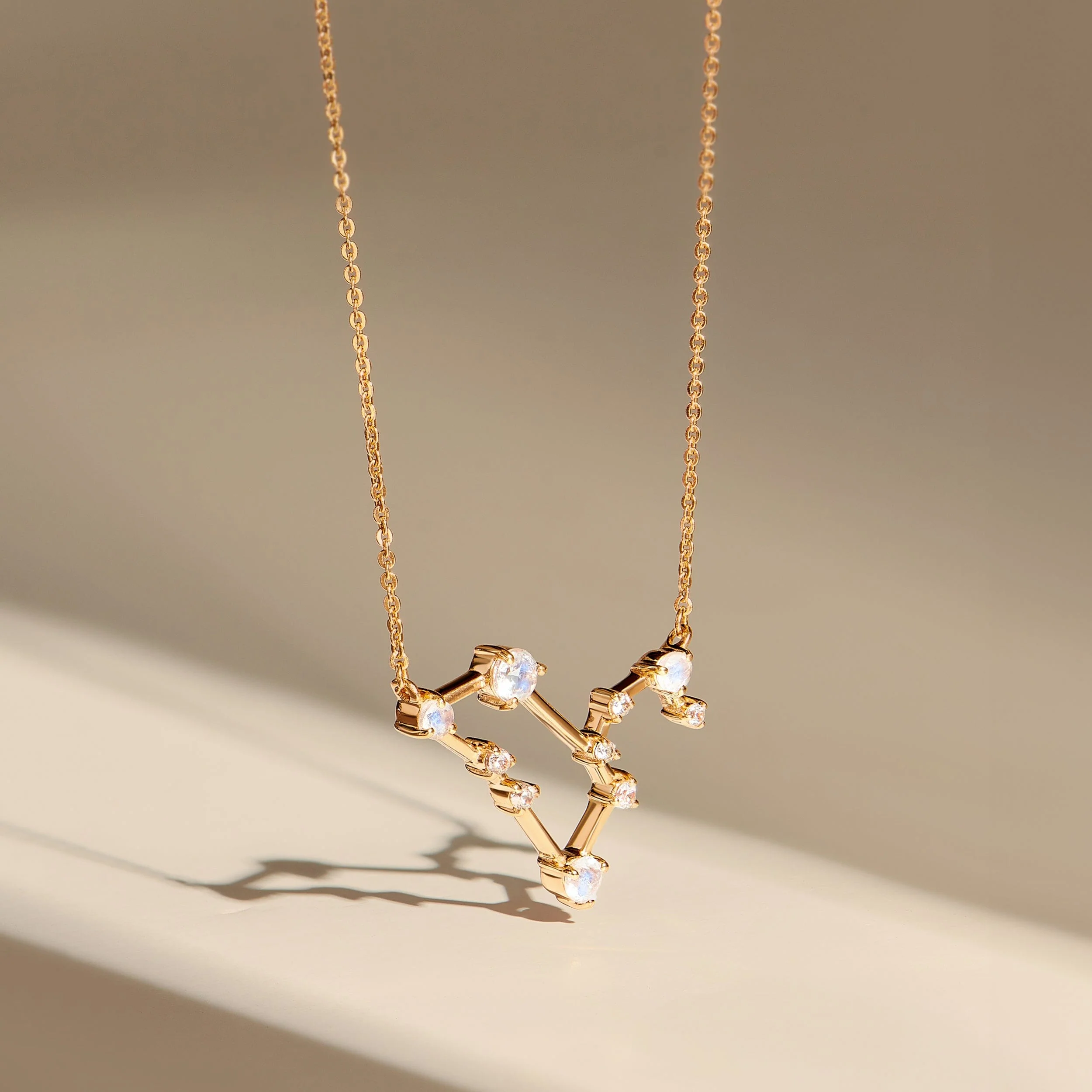 Moonstone Necklace - Leo Zodiac Constellation - Image 22