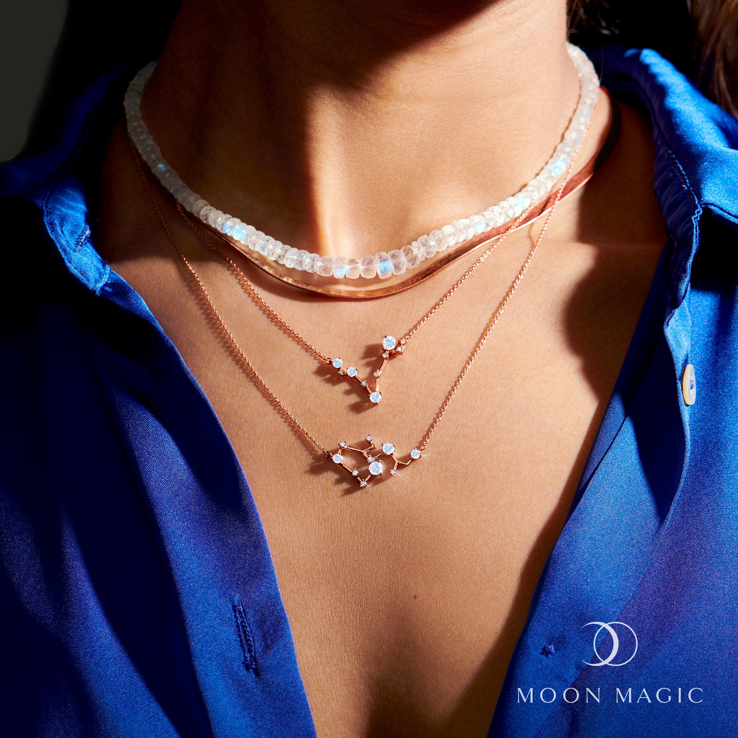 Moonstone Necklace - Sagittarius Zodiac Constellation - Image 12