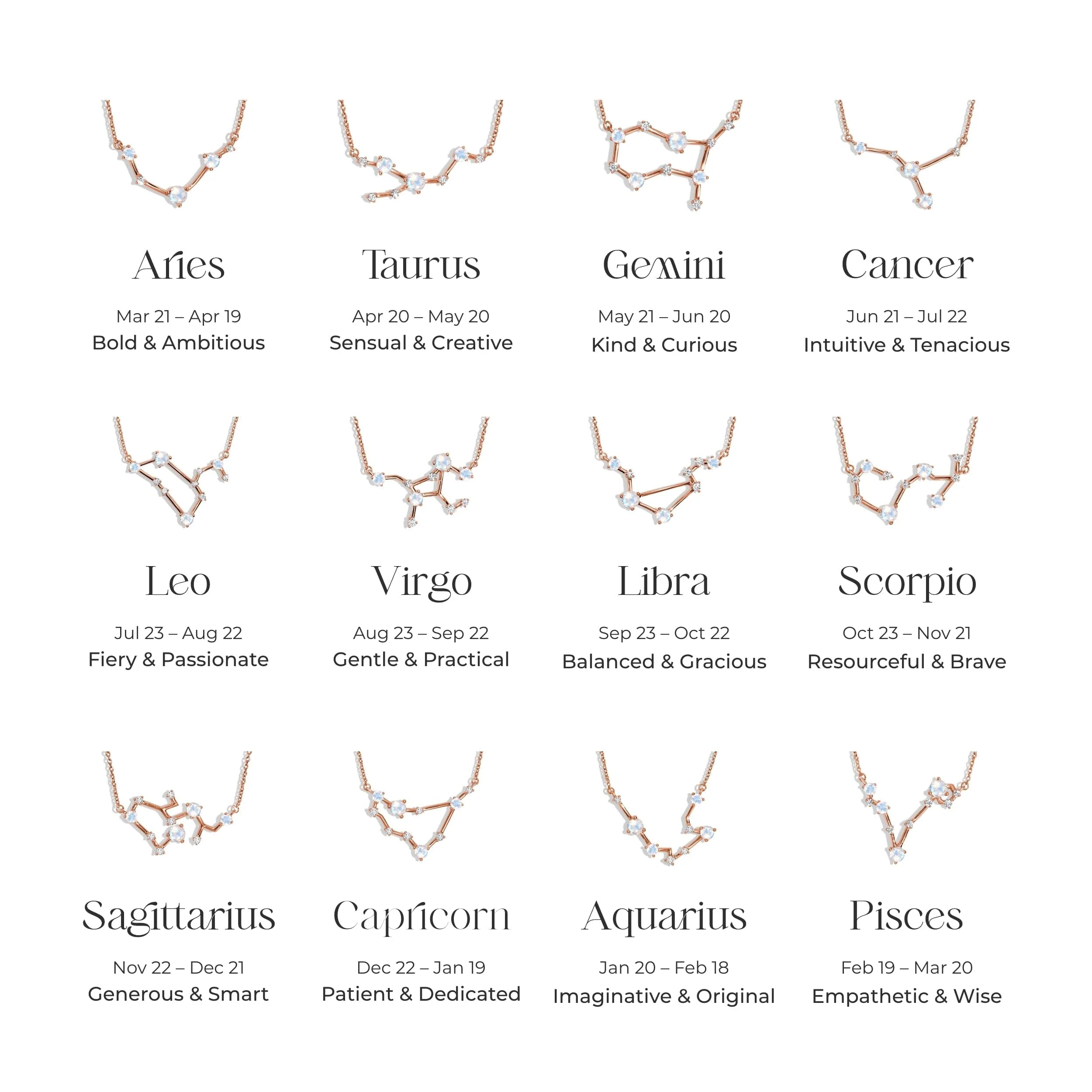 Moonstone Necklace - Sagittarius Zodiac Constellation - Image 13