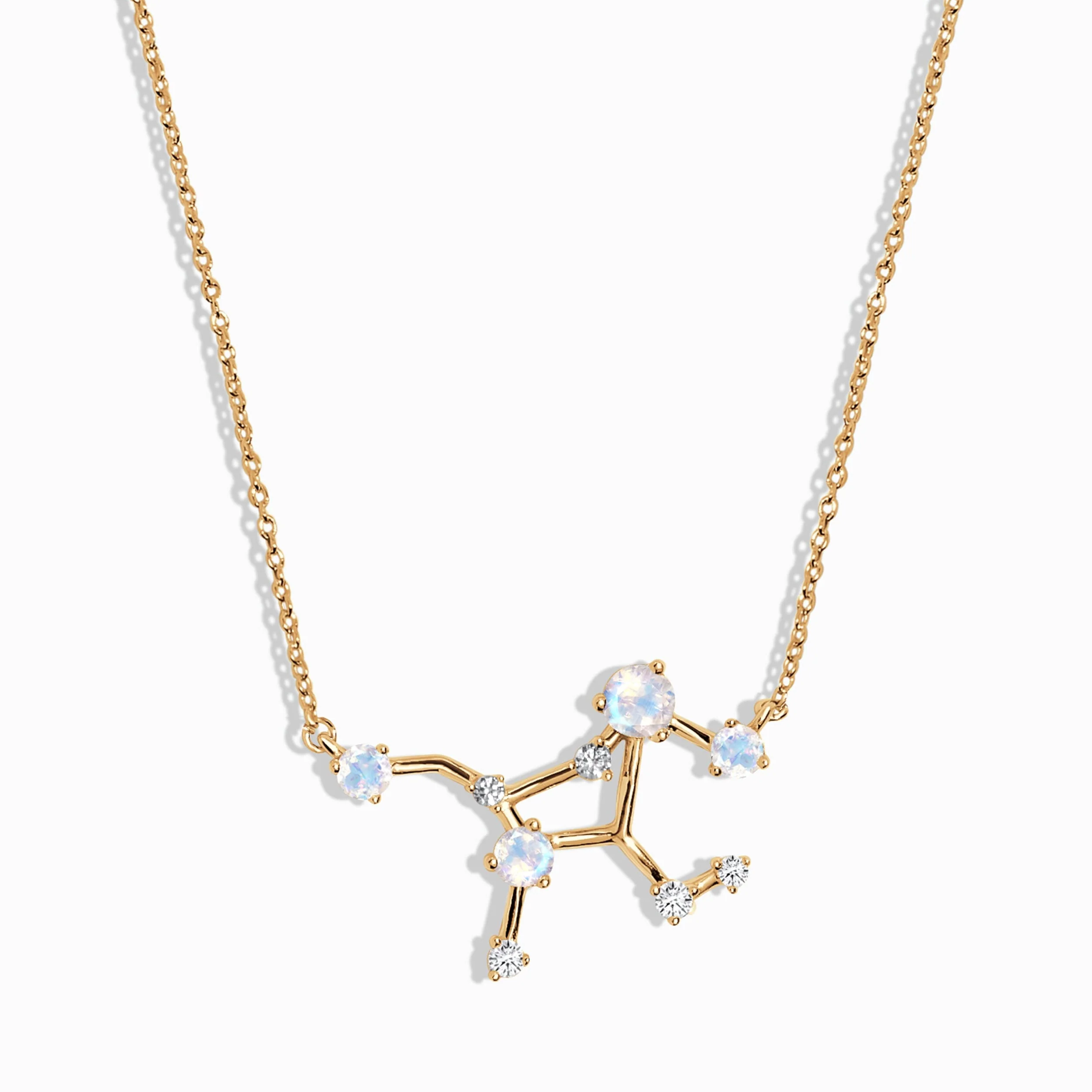 Moonstone Necklace - Virgo Zodiac Constellation - Image 5