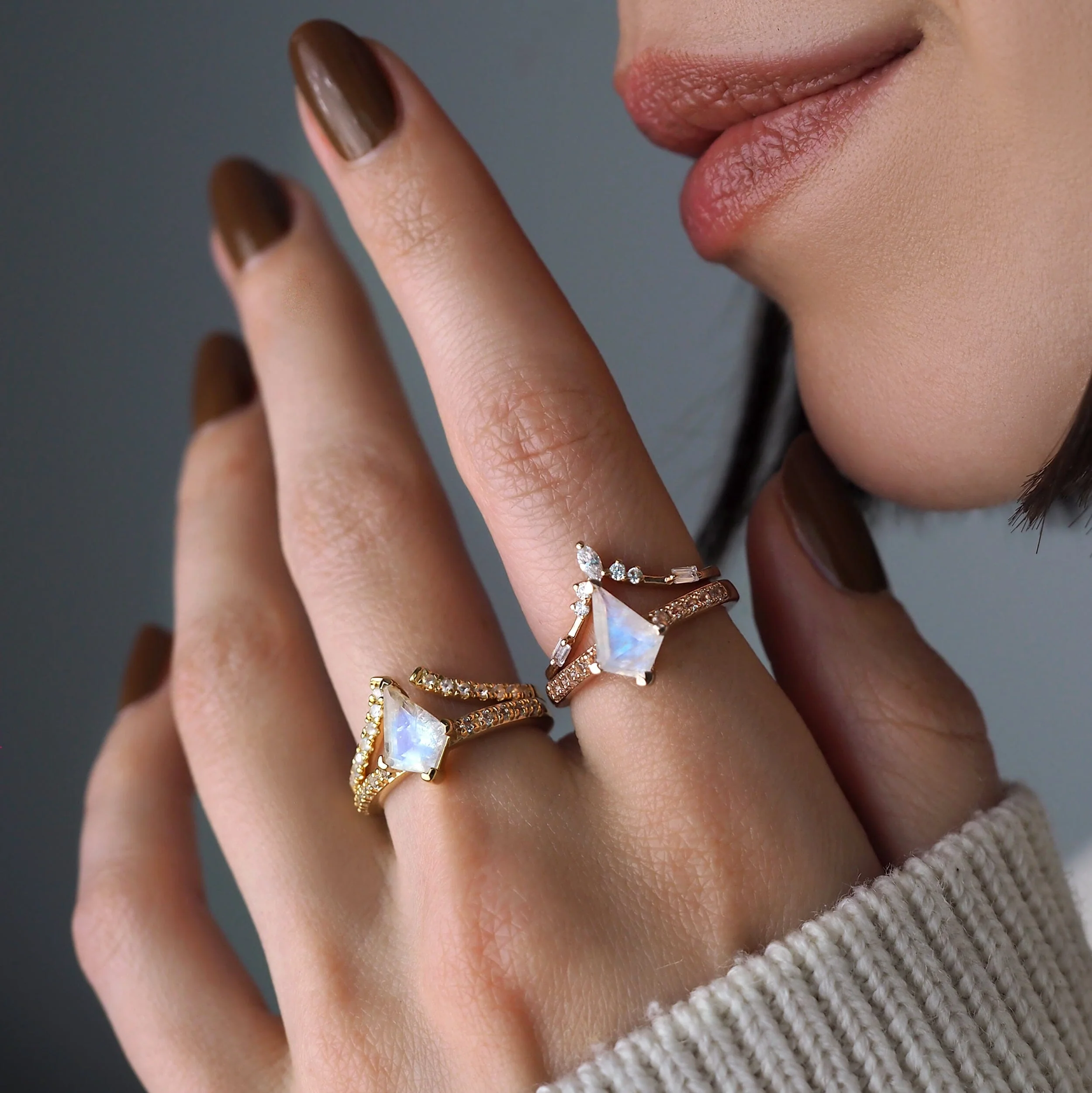 Moonstone Ring - Aimée - Image 13