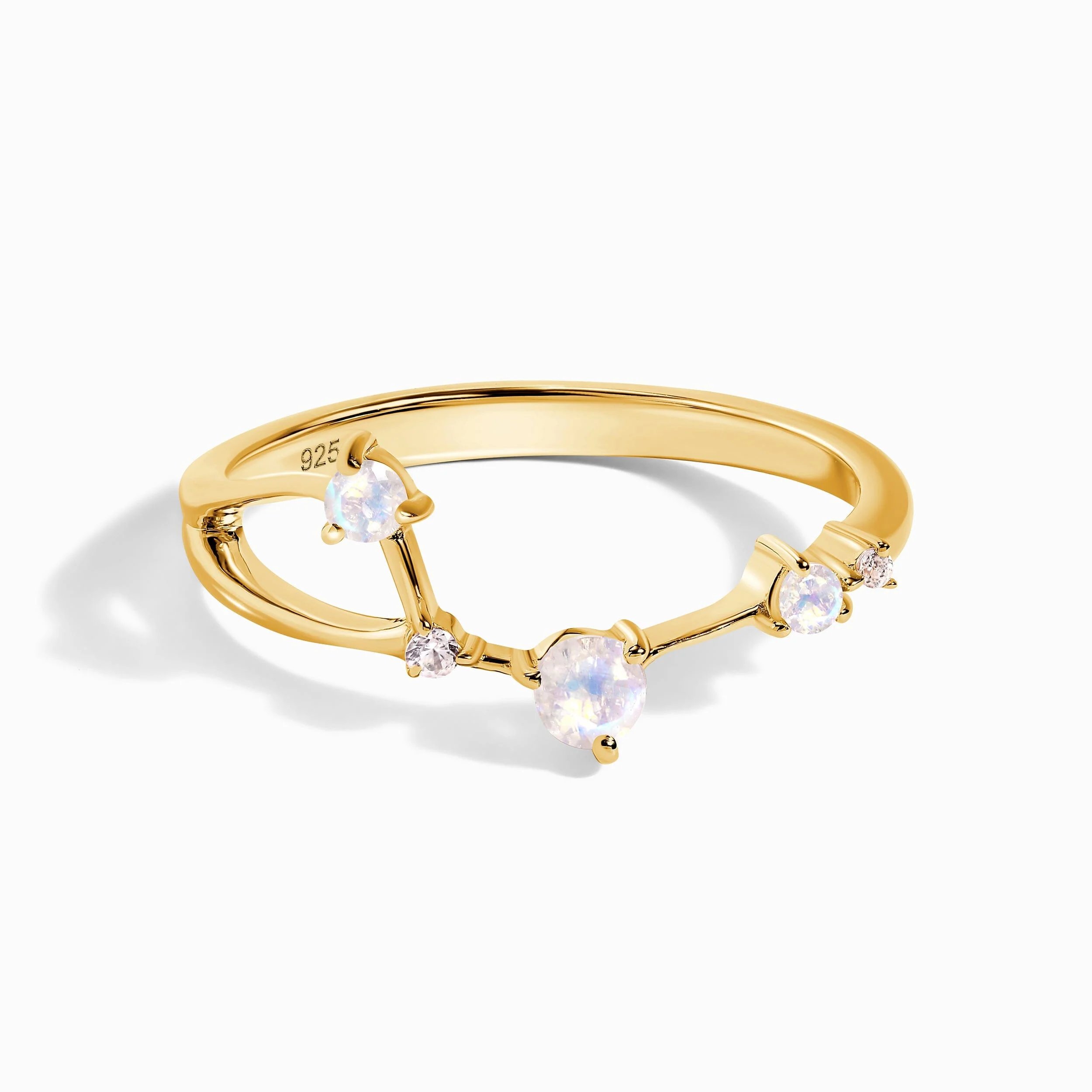 Moonstone Ring - Aries Zodiac Constellation - Image 5