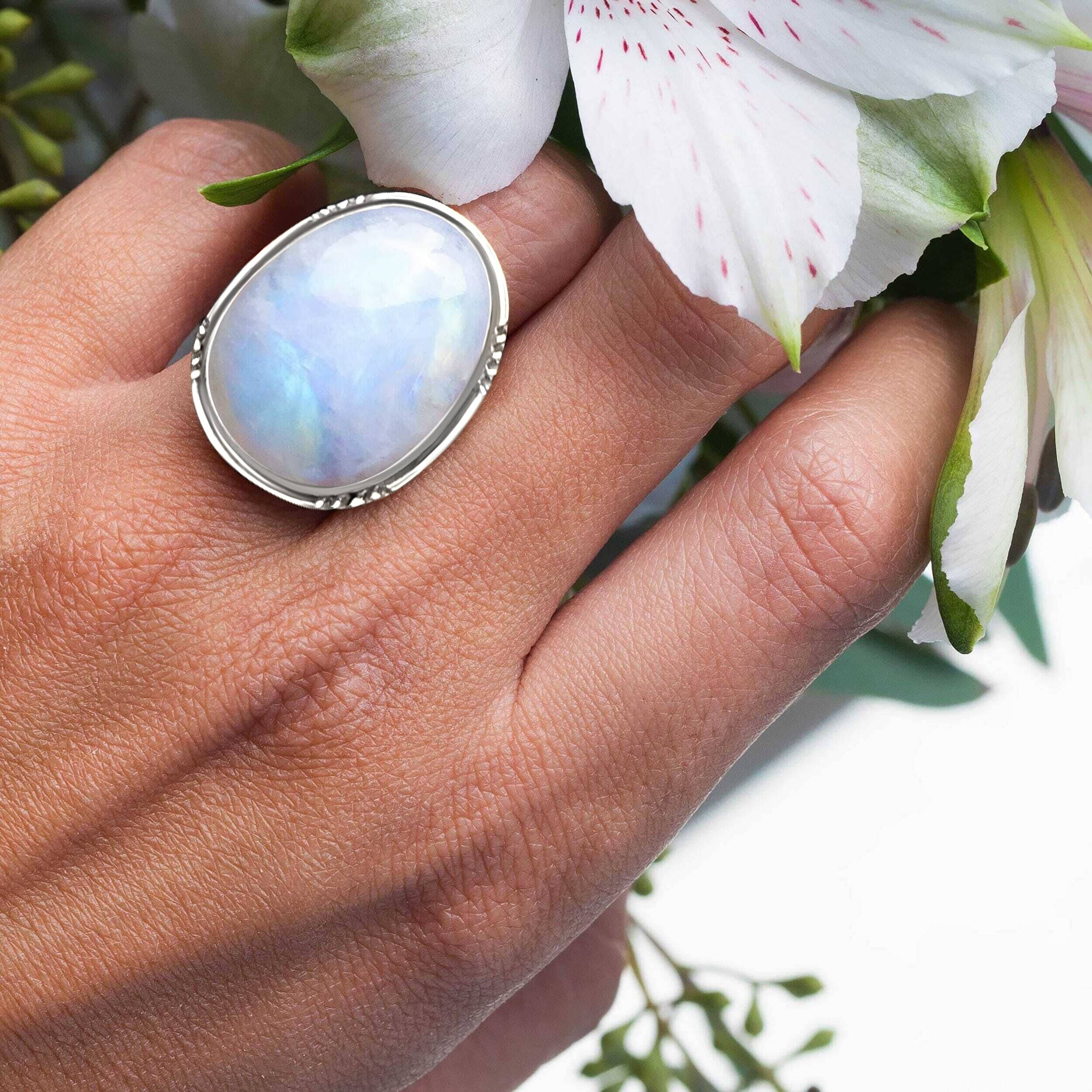 Moonstone Ring - Aurora - Image 2