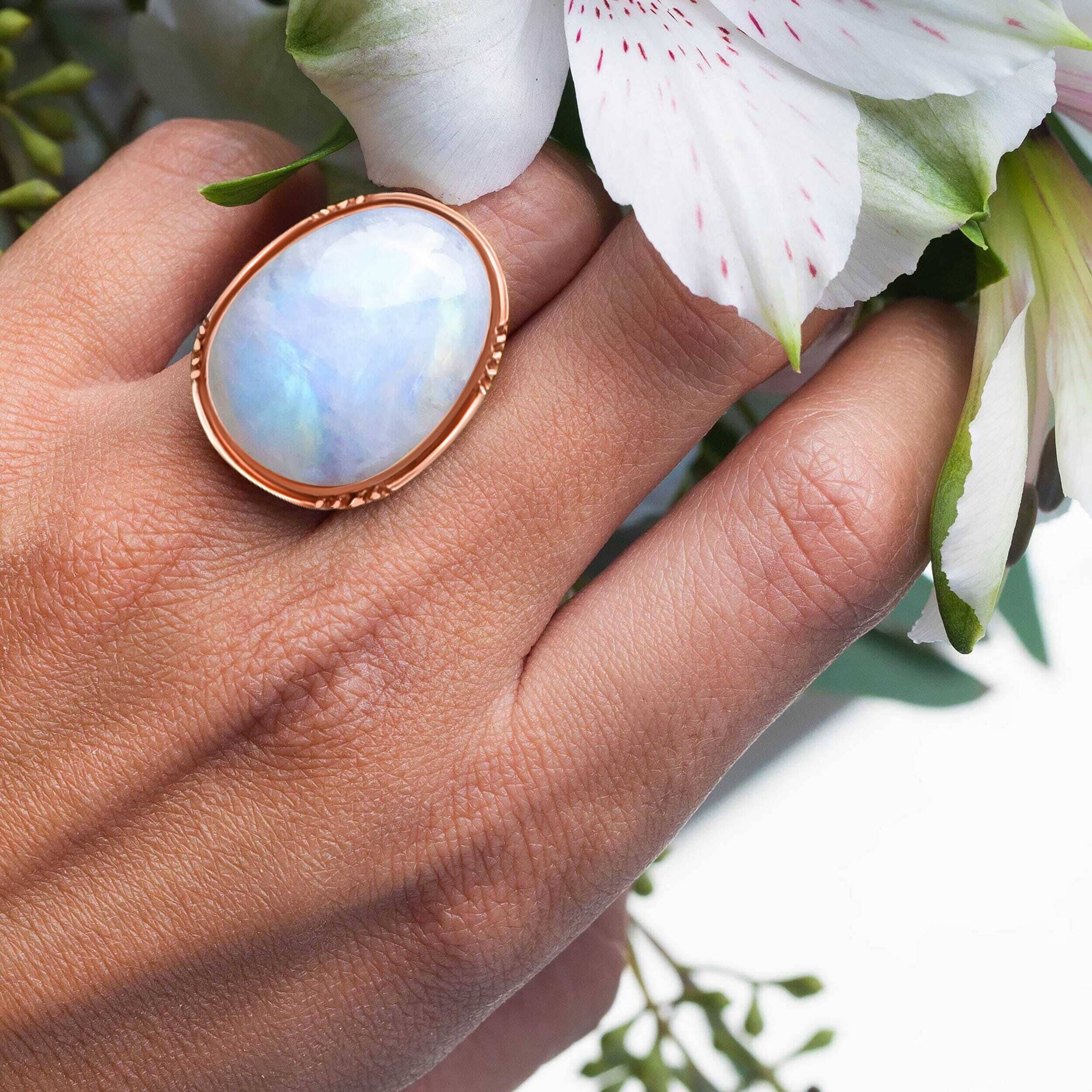 Moonstone Ring - Aurora - Image 4