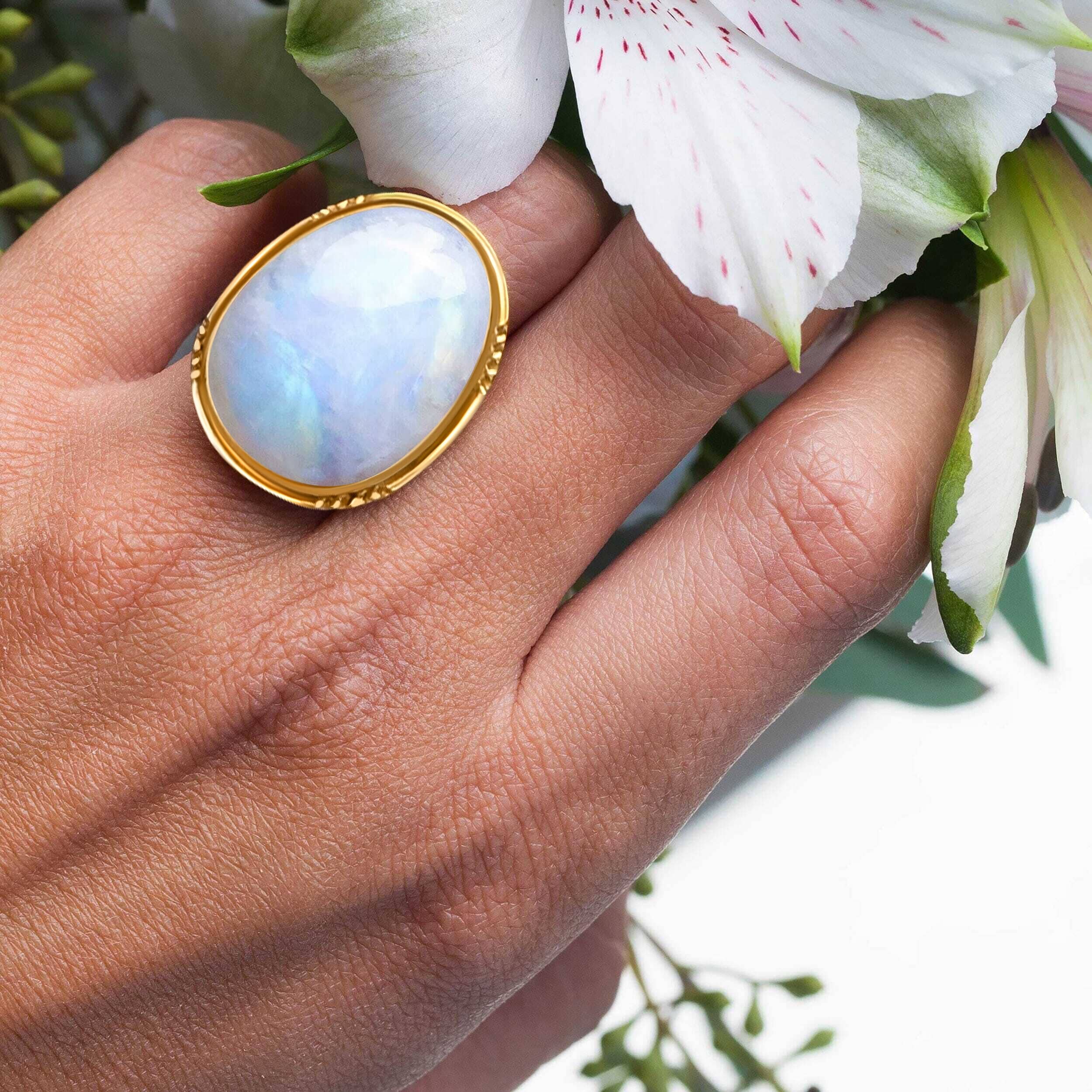 Moonstone Ring - Aurora - Image 6