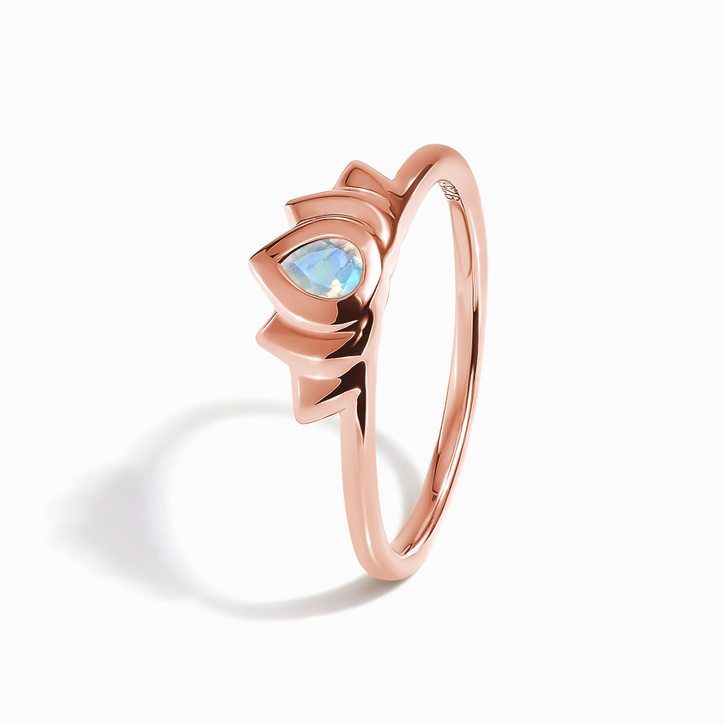 Moonstone Ring - Dainty Lotus - Image 14