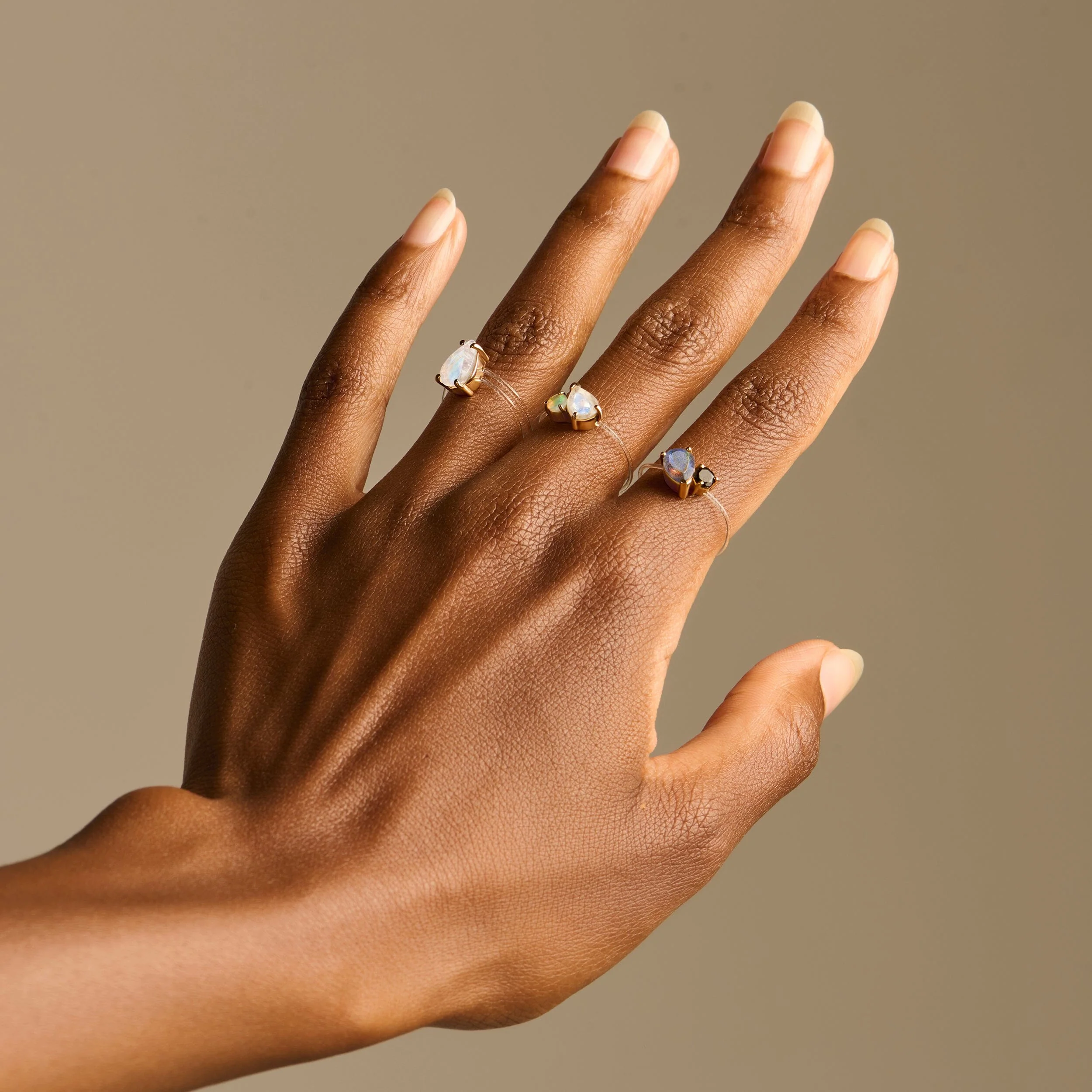 Moonstone Ring Floating Sway - June Birthstone - Image 16