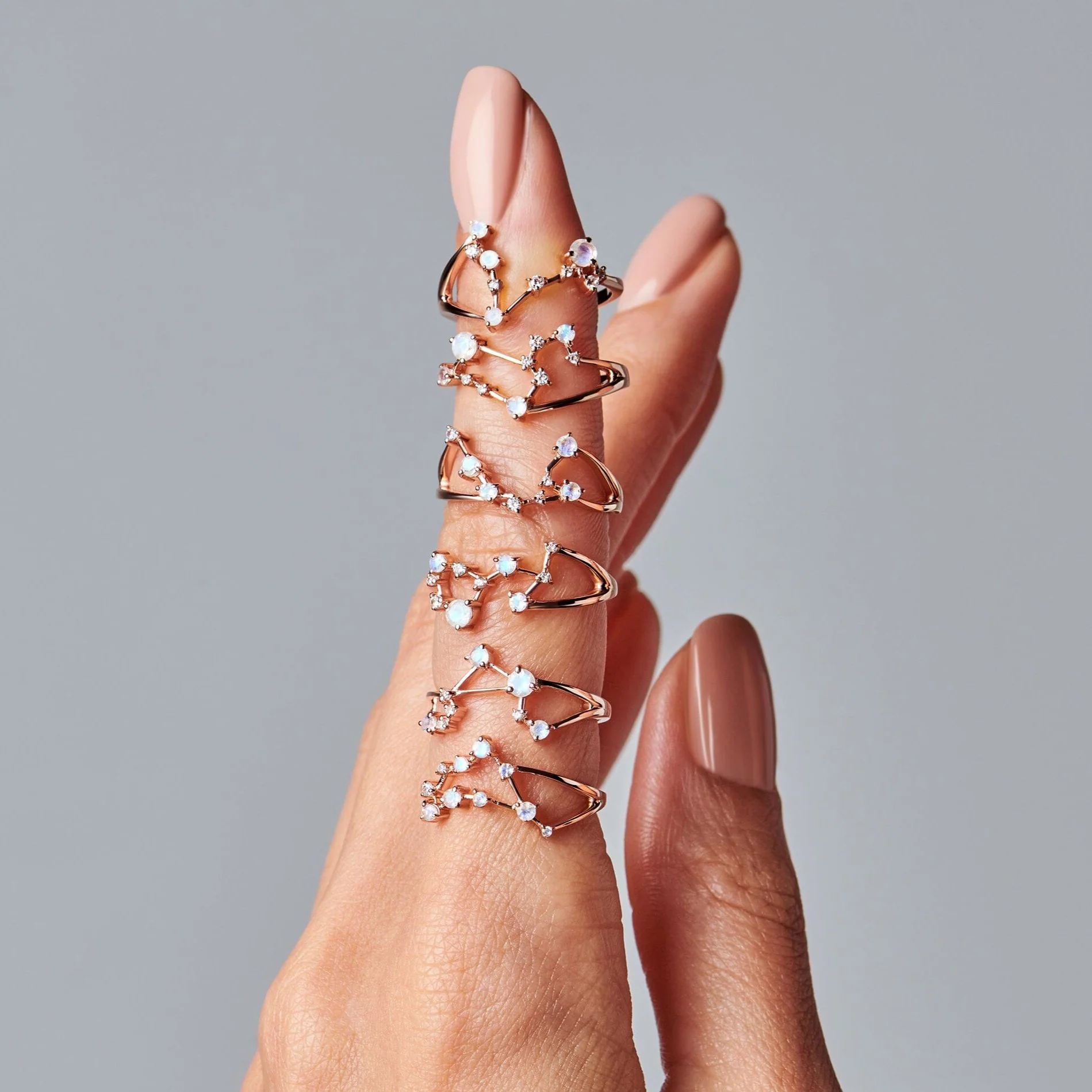Moonstone Ring - Pisces Zodiac Constellation - Image 15