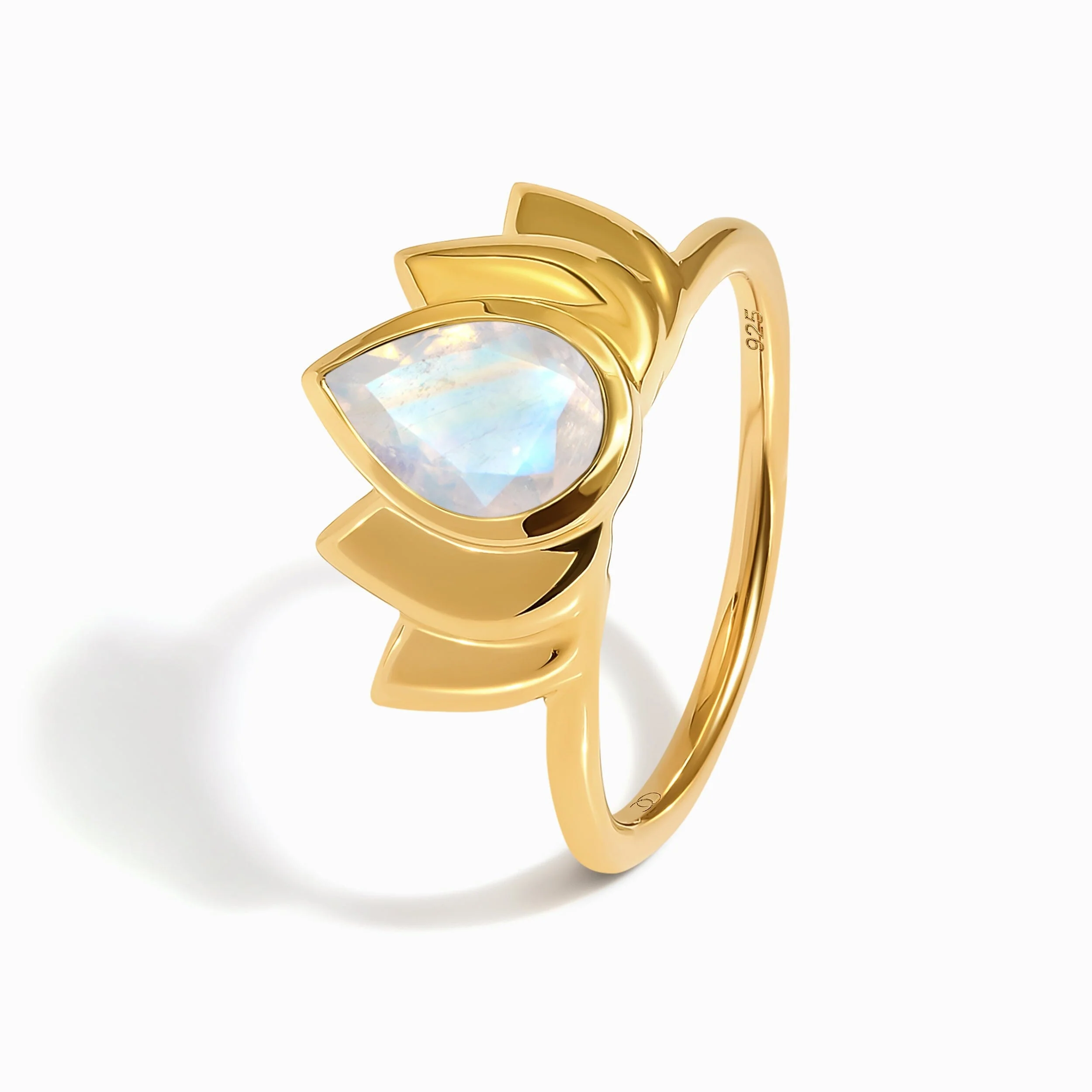 Moonstone Ring - Sacred Lotus - Image 16