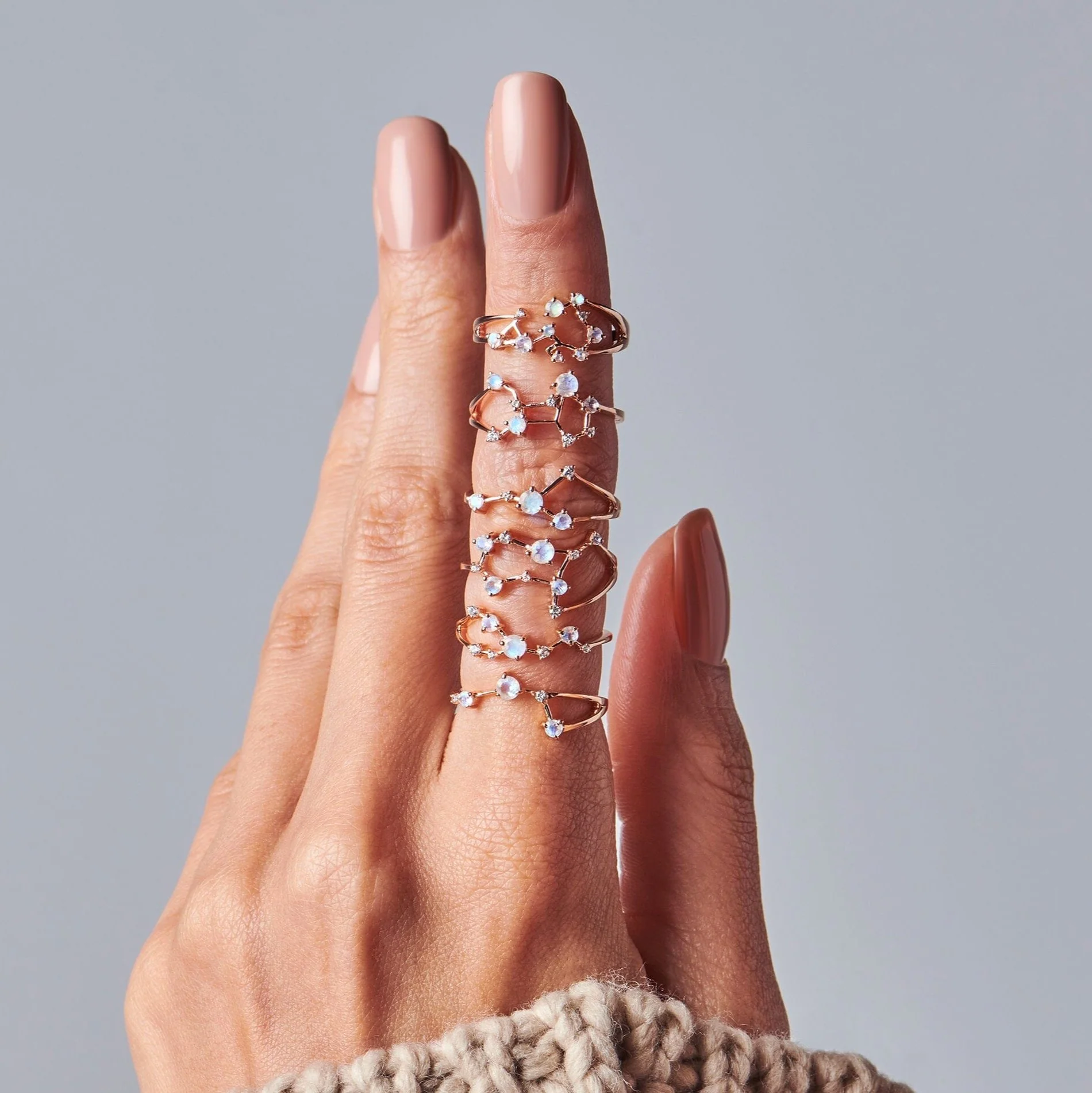 Moonstone Ring - Virgo Zodiac Constellation - Image 15