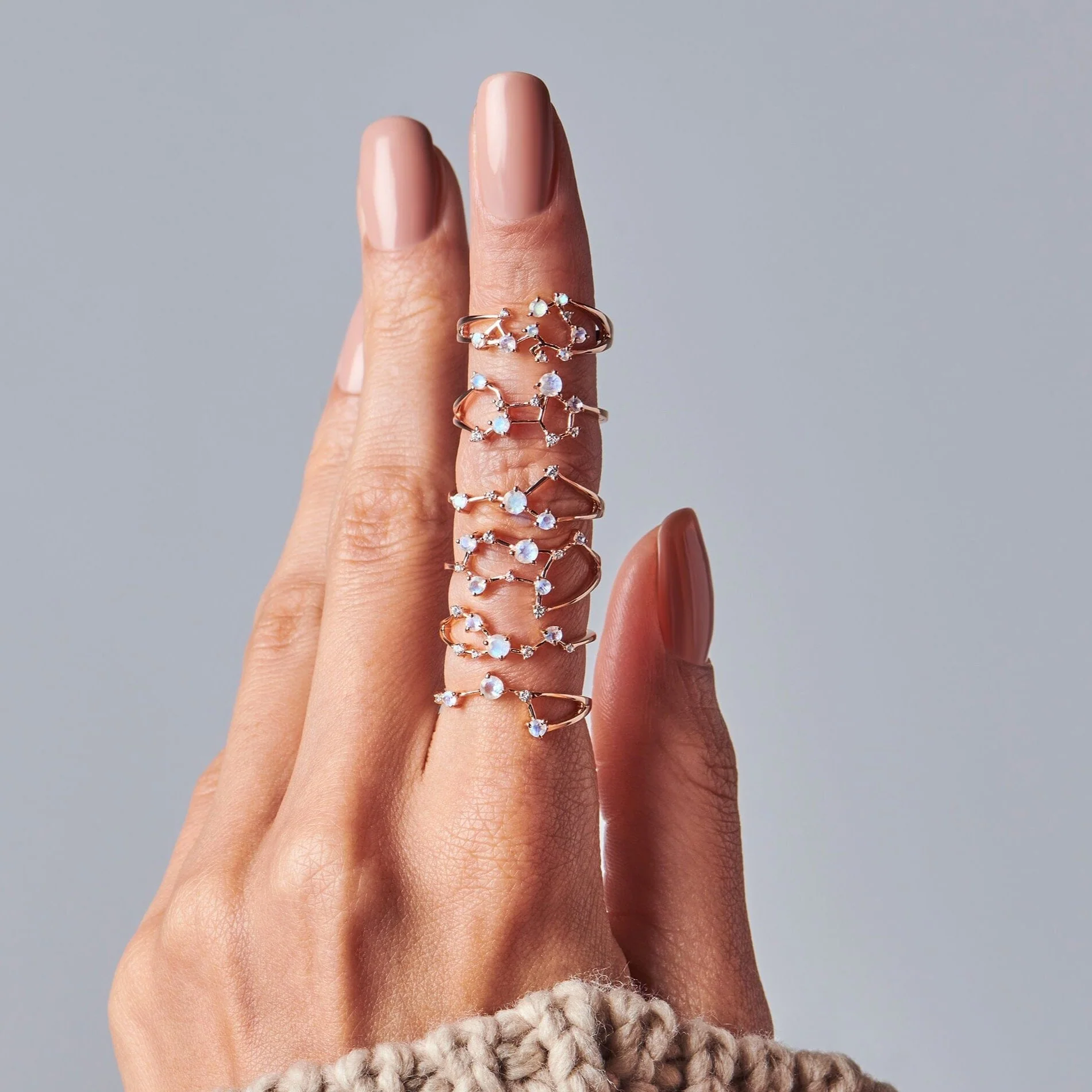 Moonstone Ring - Virgo Zodiac Constellation - Image 19