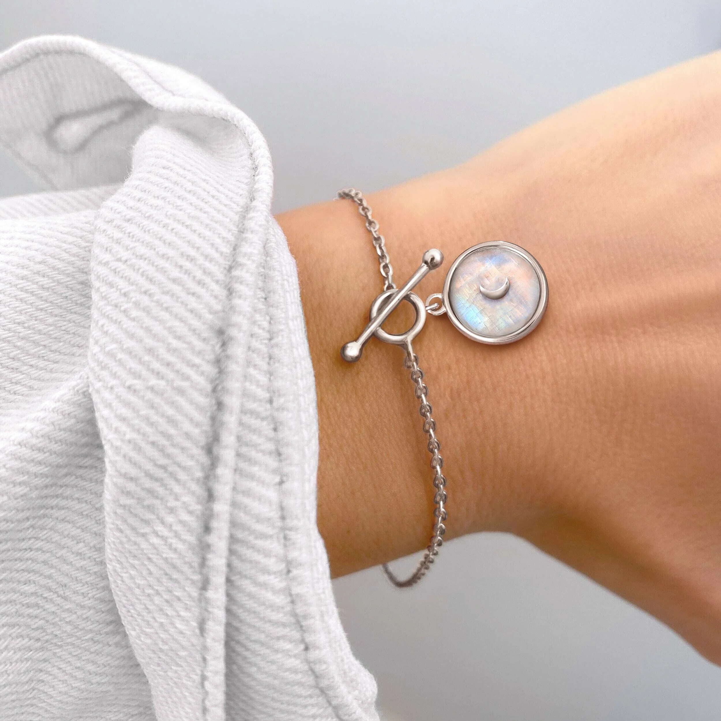 Moonstone T-Lock Bracelet - Dream - Image 2