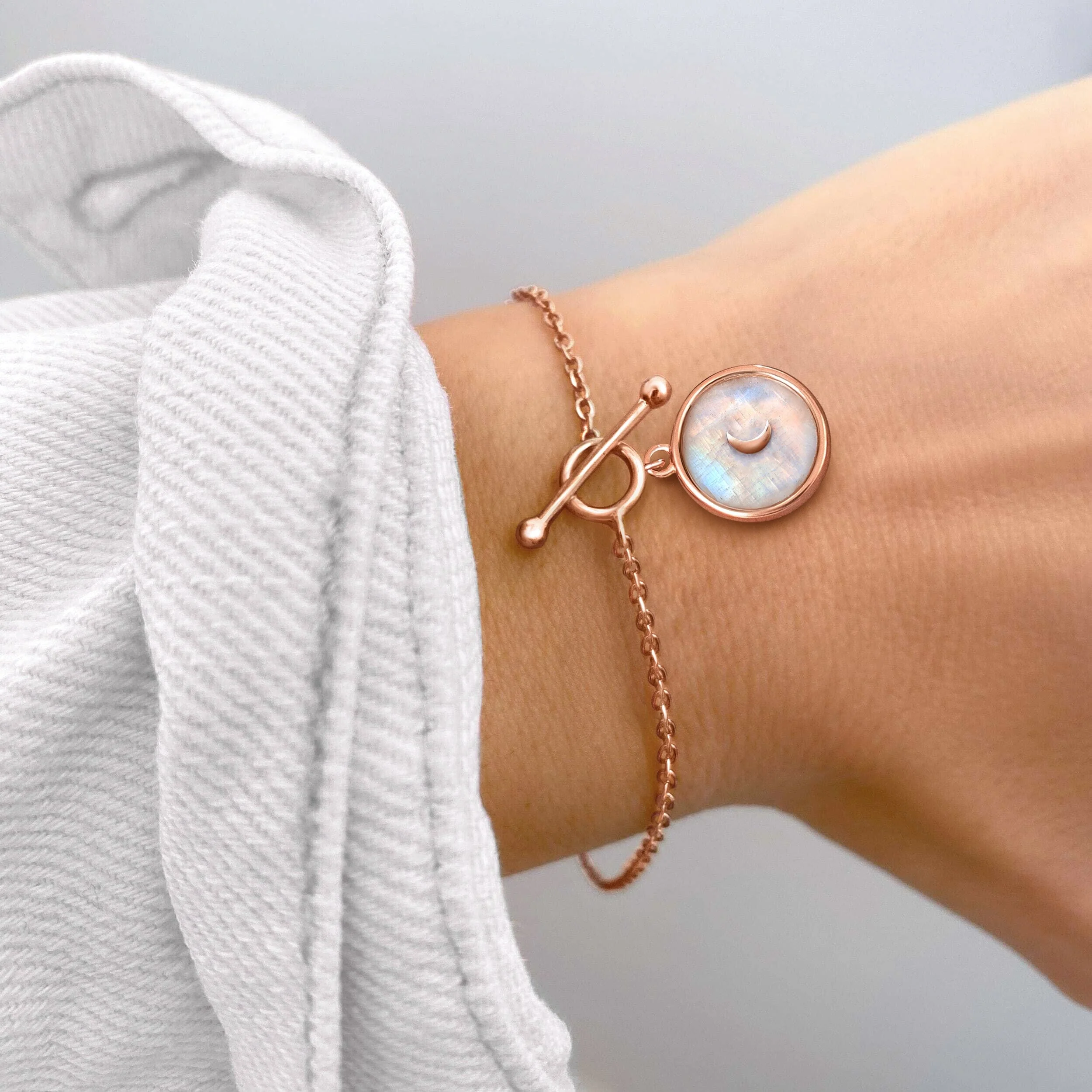 Moonstone T-Lock Bracelet - Dream - Image 4