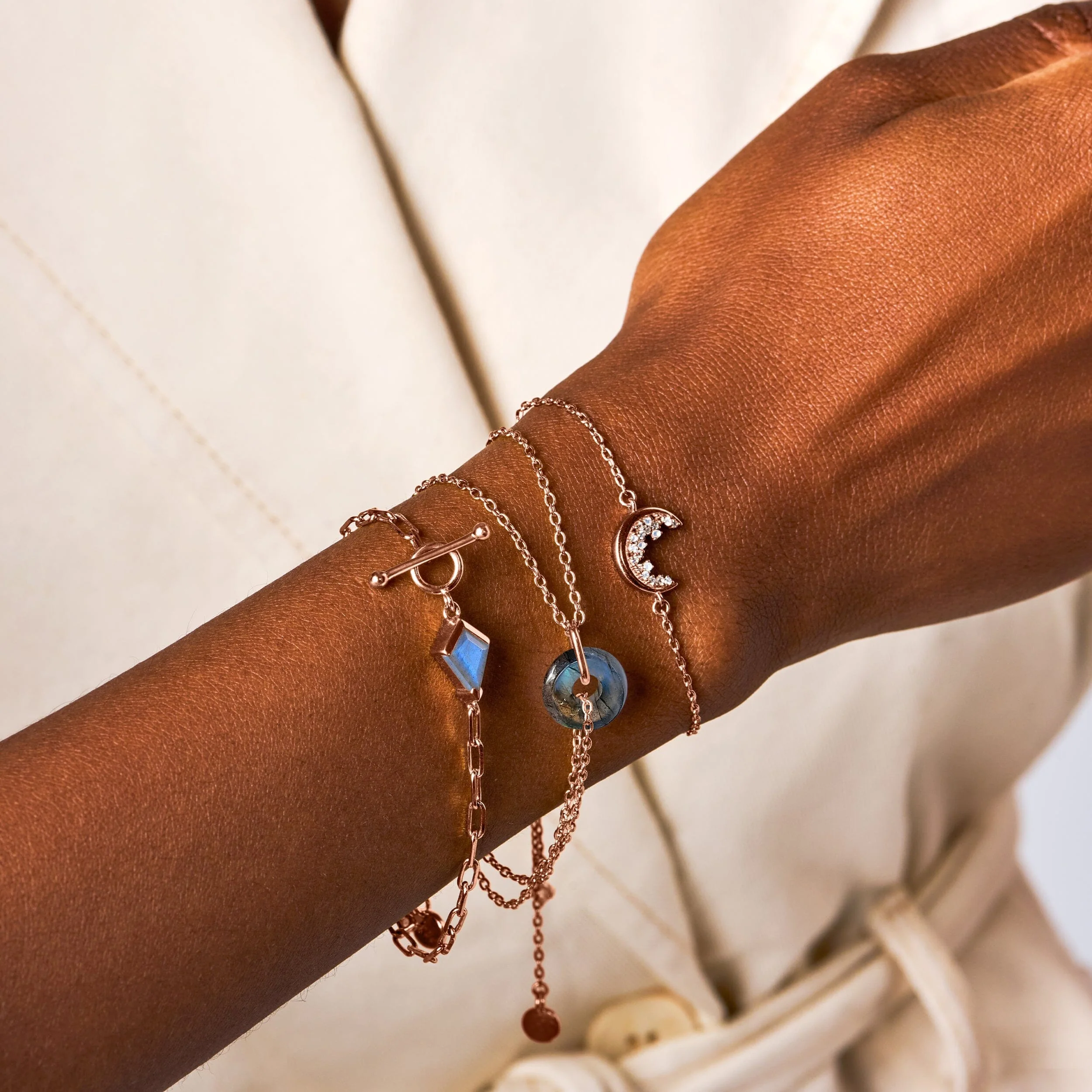 Moonstone White Zircon Bracelet - Lush Luna - Image 11