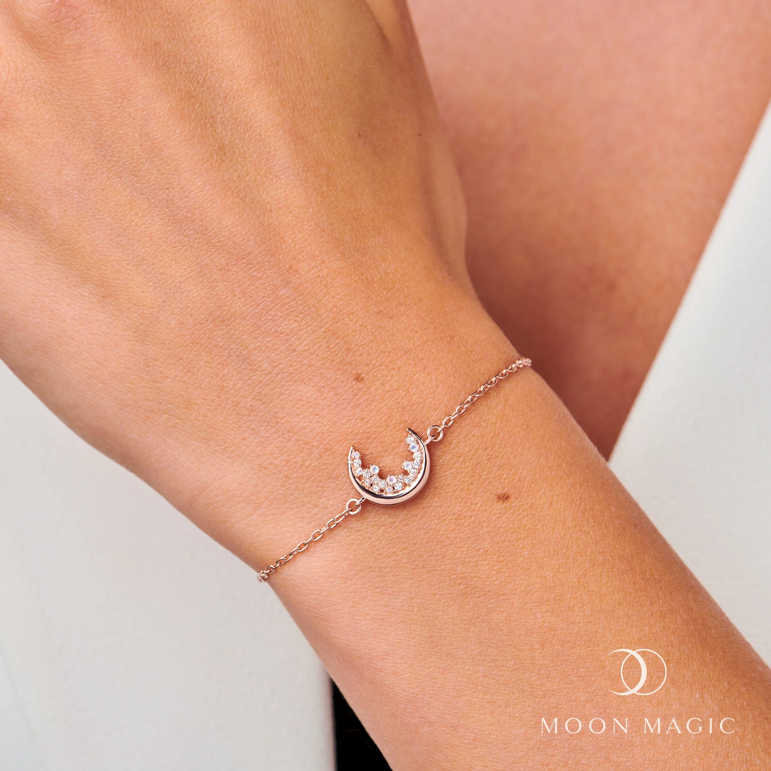 Moonstone White Zircon Bracelet - Lush Luna - Image 4