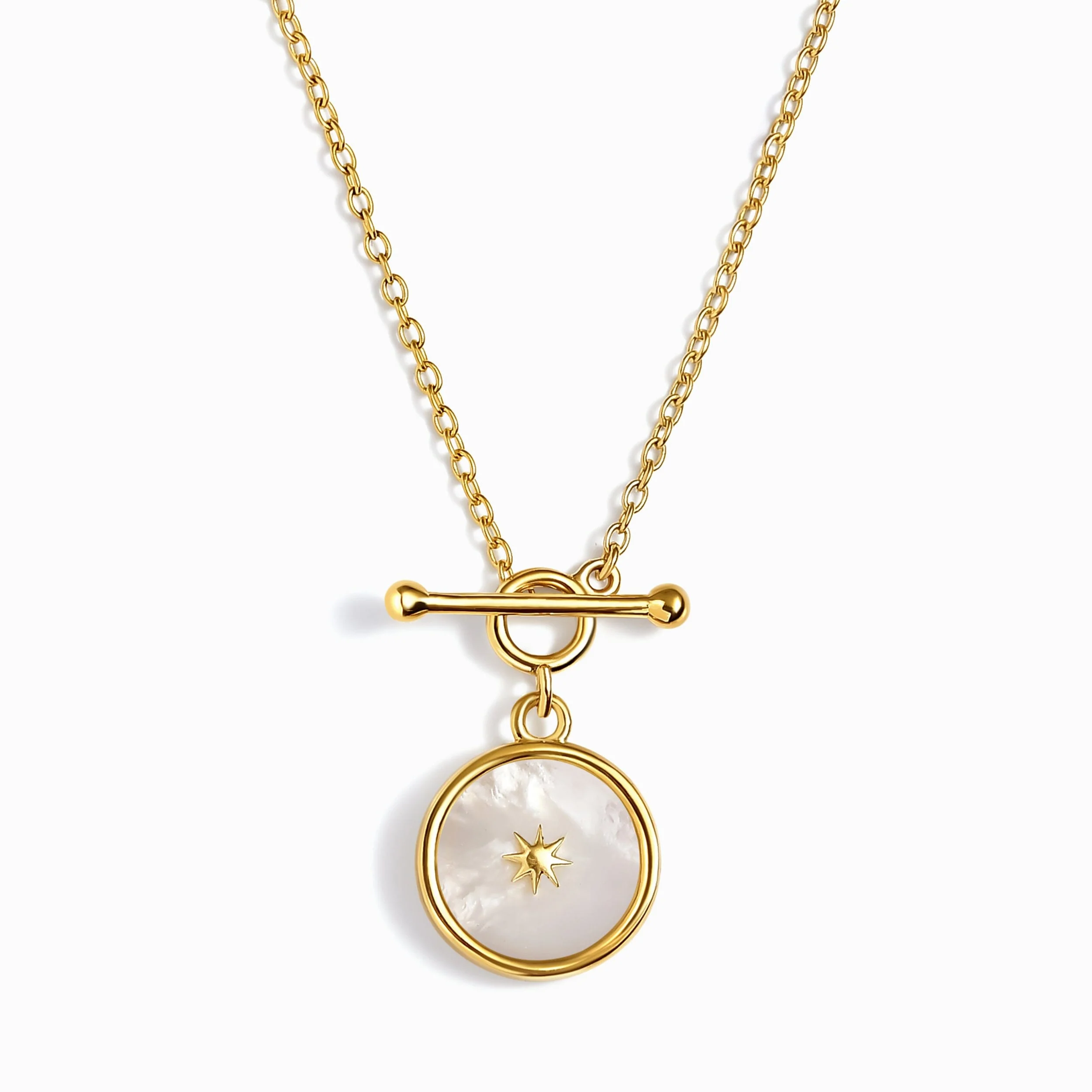 Mother Of Pearl T-Lock Necklace - Sol - Image 7