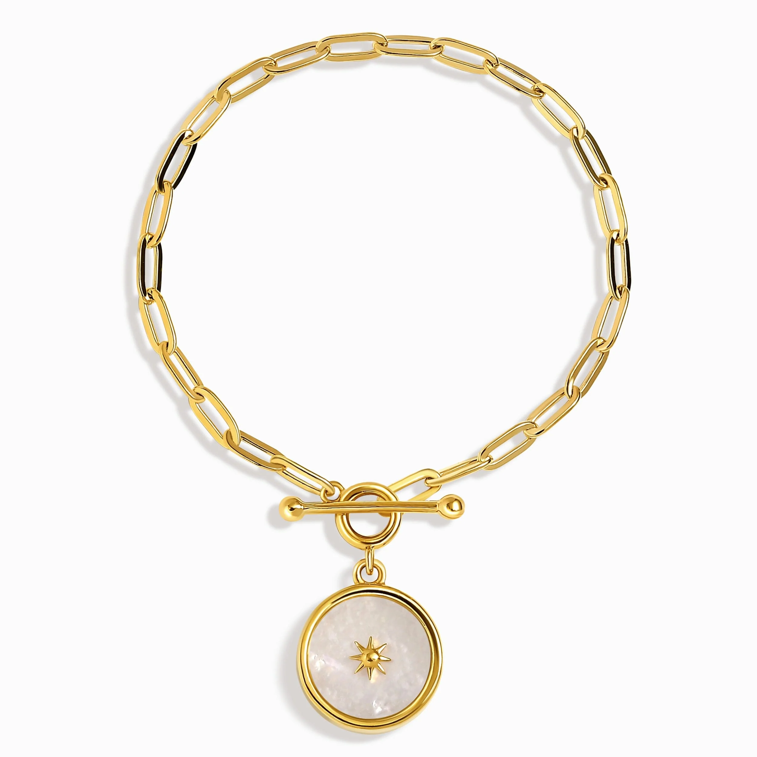 Mother Of Pearl Widelink T-Lock Bracelet - Sol - Image 5