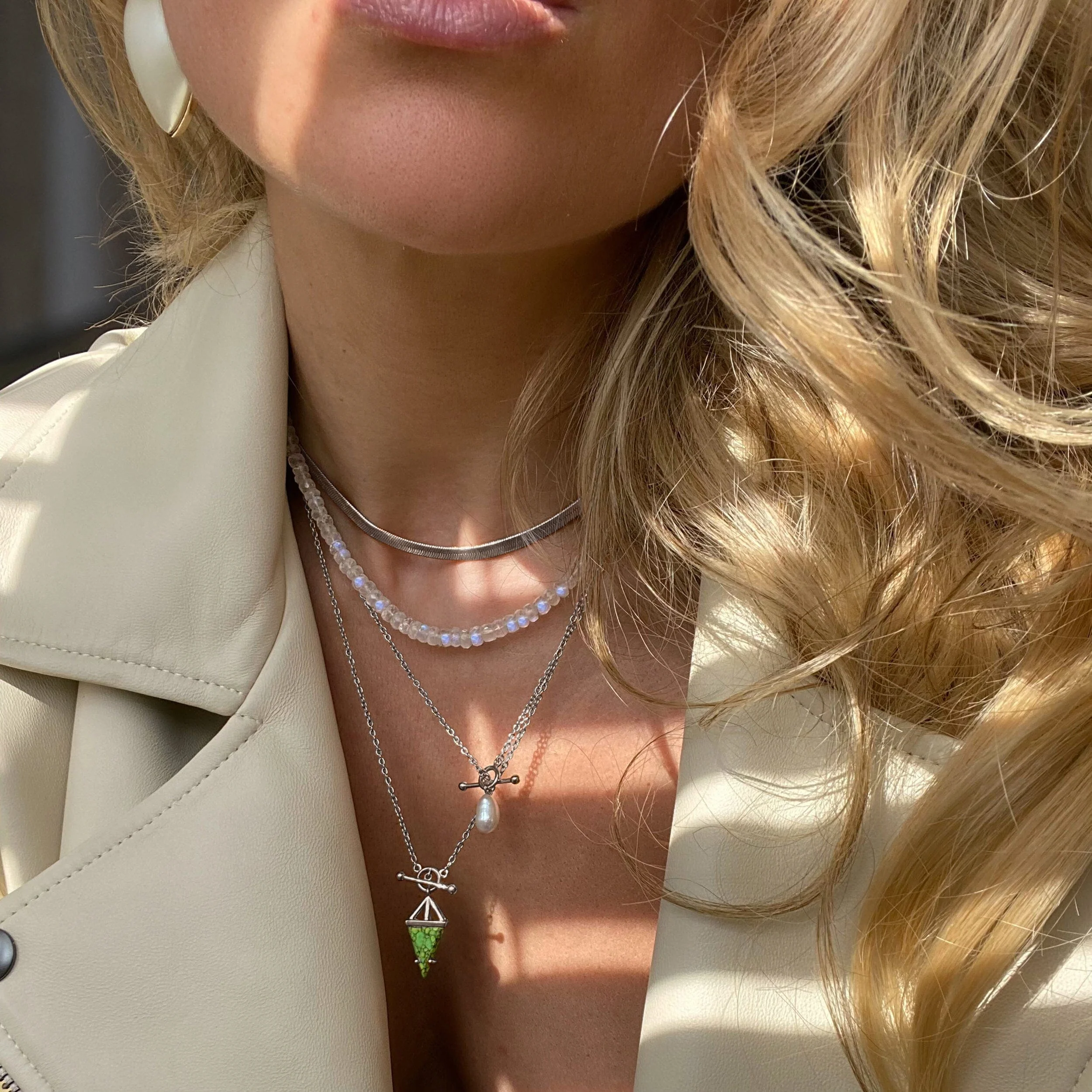 Beads Necklace - Moonstone - Image 8