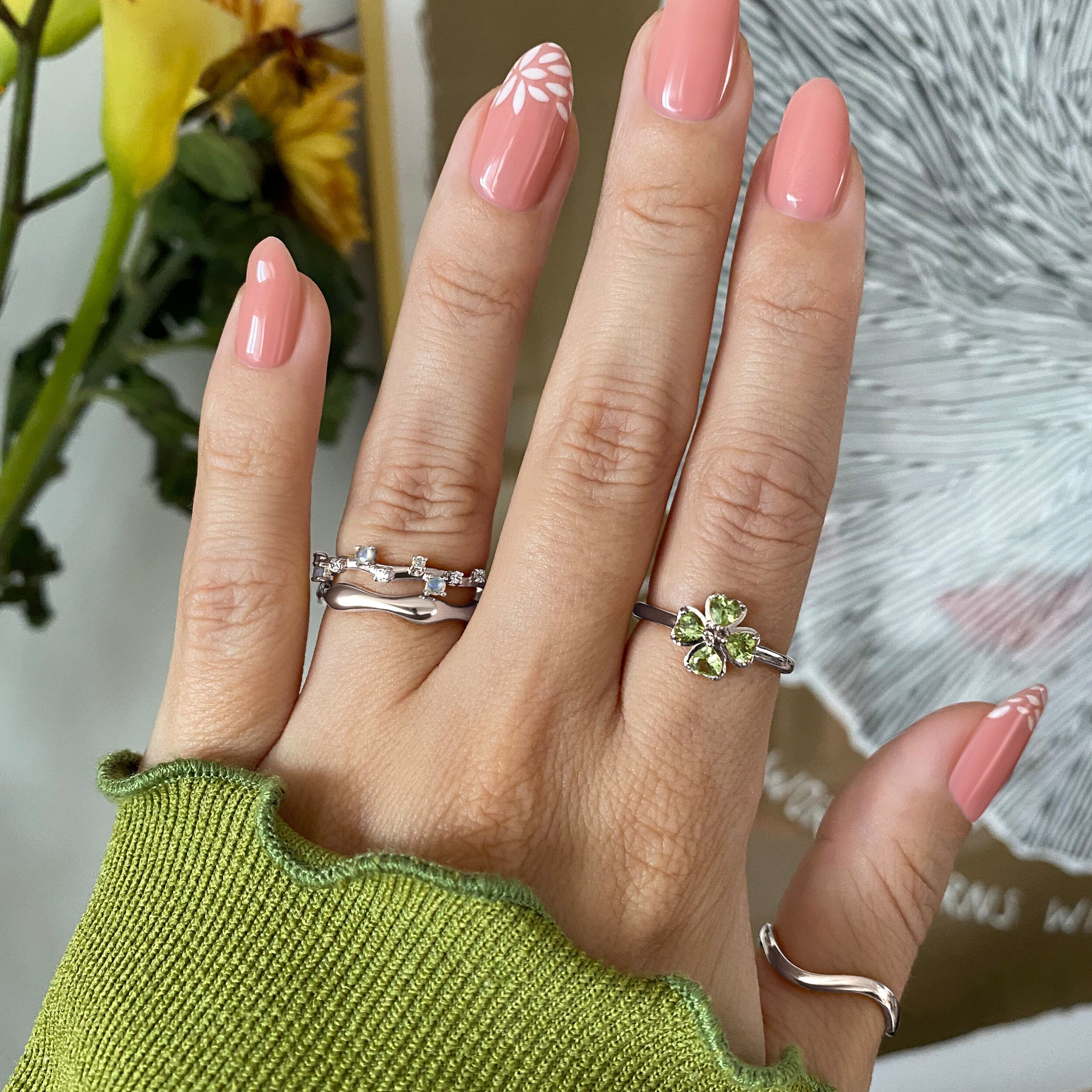 Opal Ring - Stardust Band - Image 16